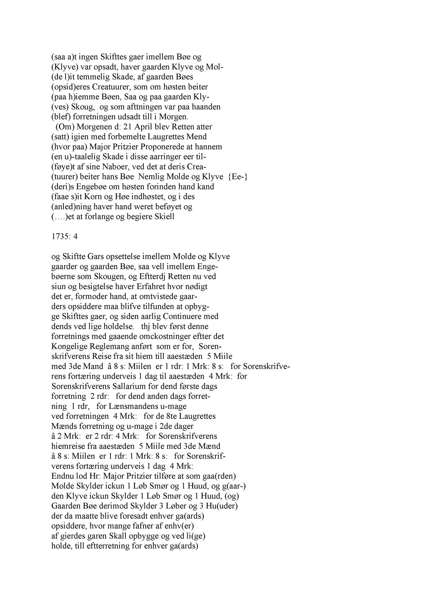 Samling av fulltekstavskrifter, SAB/FULLTEKST/A/12/0034: Sunnhordland sorenskriveri, tingbok nr. A 34, 1735-1738