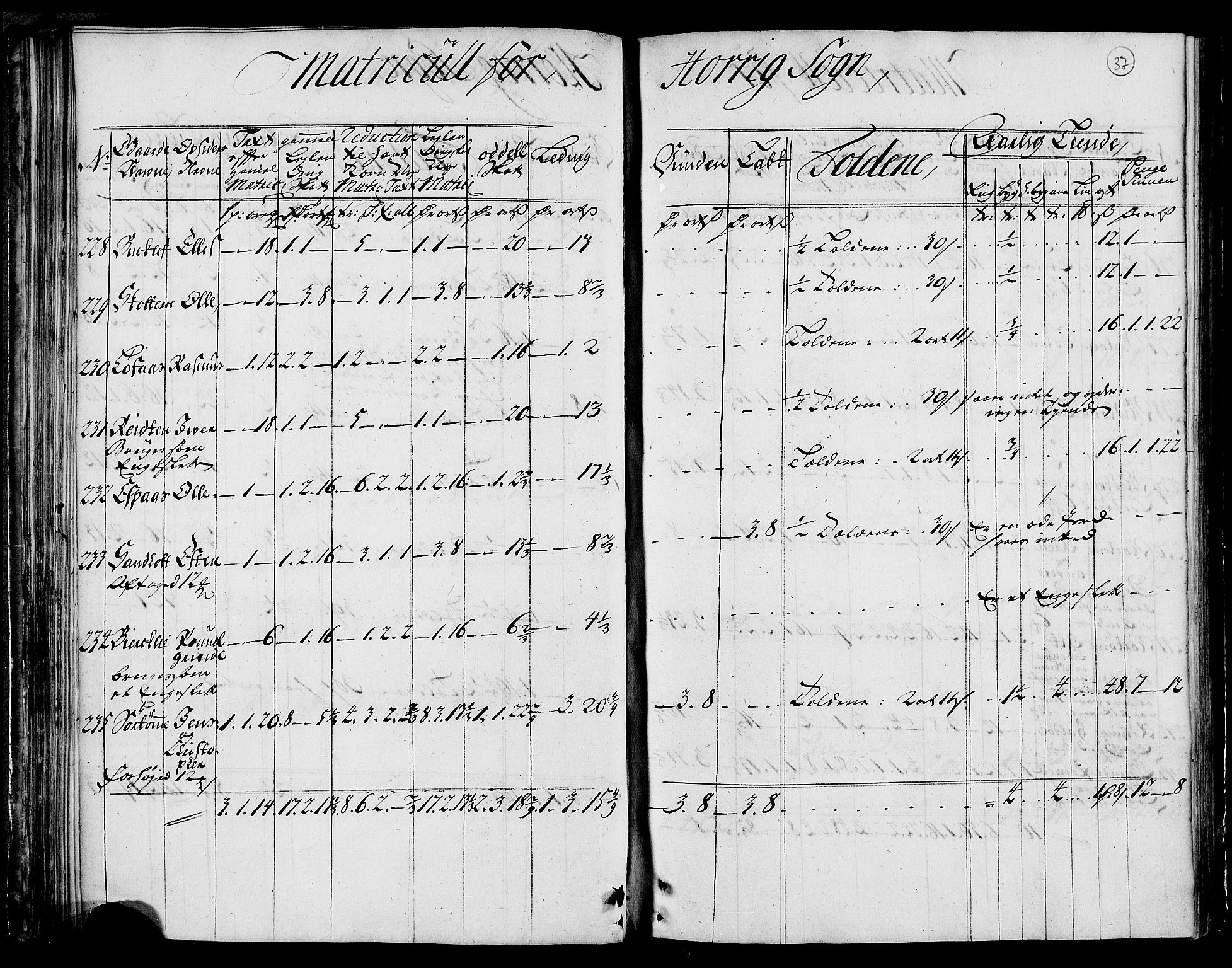 Rentekammeret inntil 1814, Realistisk ordnet avdeling, AV/RA-EA-4070/N/Nb/Nbf/L0159: Gauldal matrikkelprotokoll, 1723, s. 38