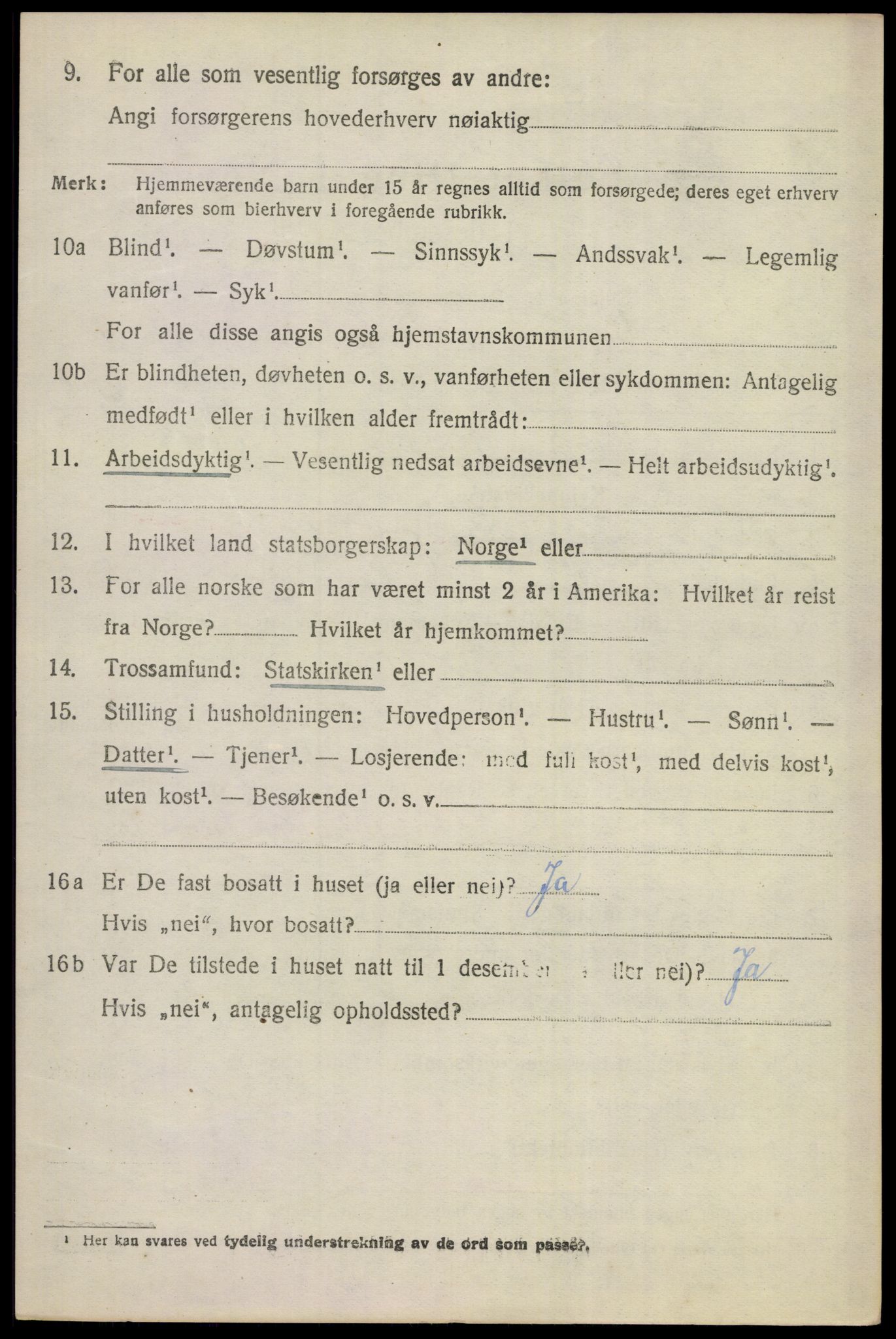 SAKO, Folketelling 1920 for 0617 Gol herred, 1920, s. 1211