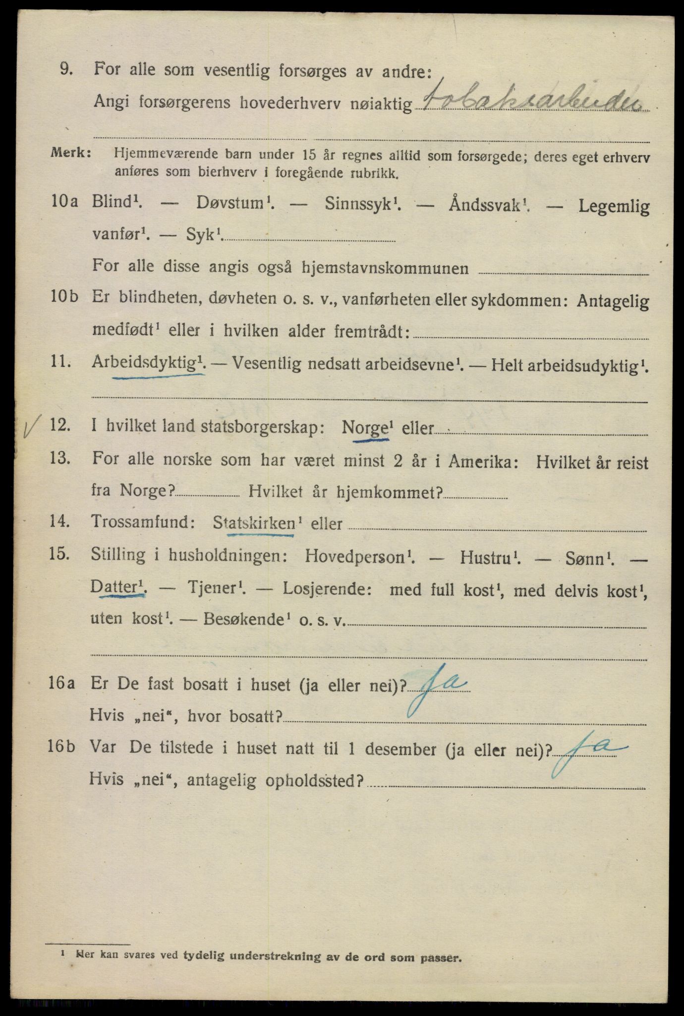 SAO, Folketelling 1920 for 0301 Kristiania kjøpstad, 1920, s. 483450