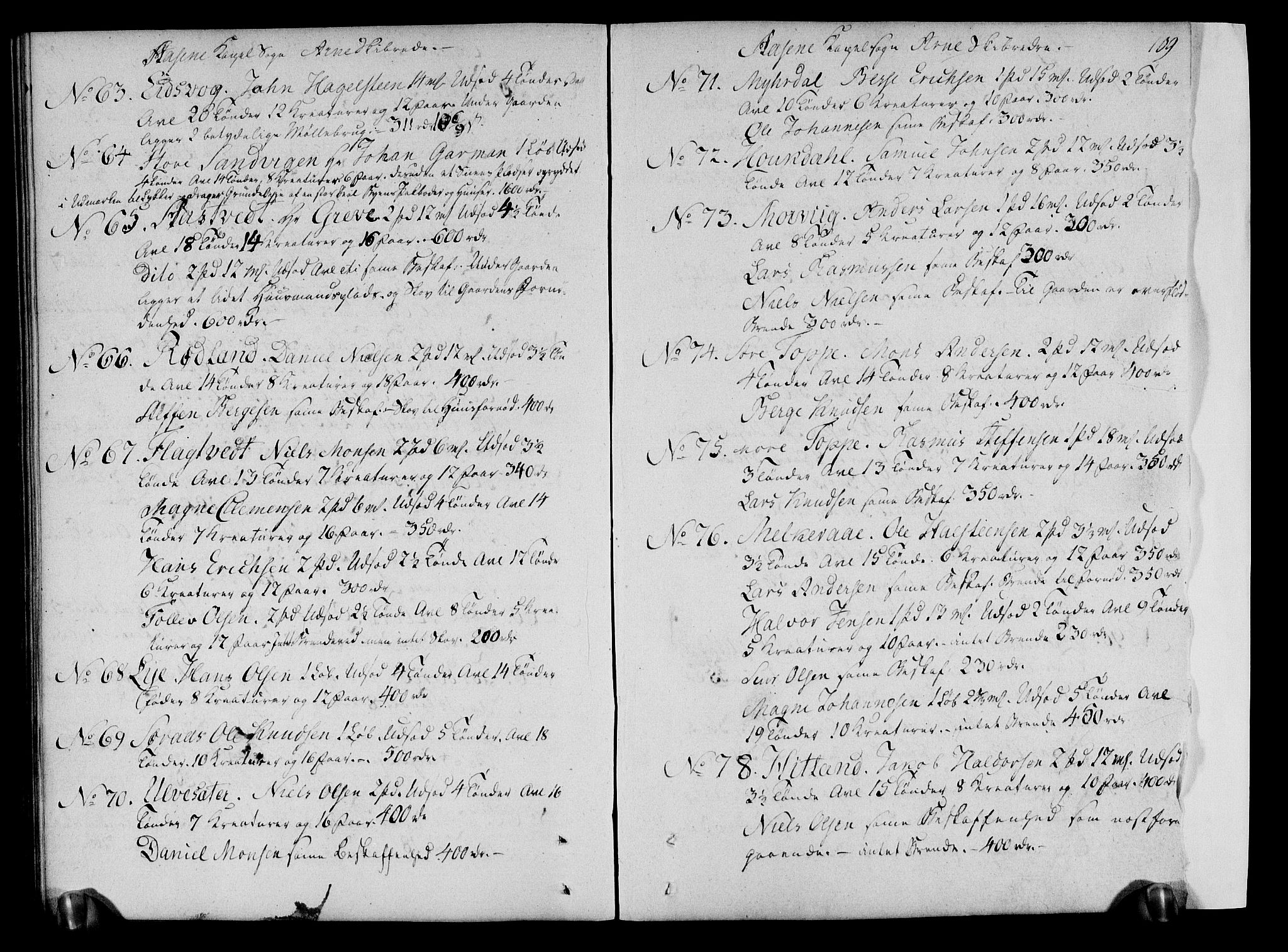 Rentekammeret inntil 1814, Realistisk ordnet avdeling, AV/RA-EA-4070/N/Ne/Nea/L0110: Nordhordland og Voss fogderi. Deliberasjonsprotokoll, 1803, s. 115
