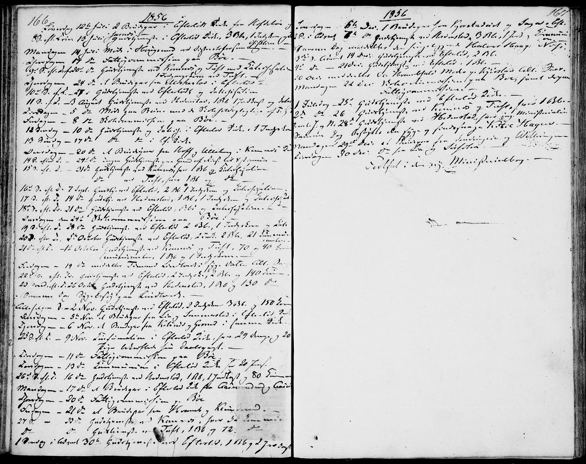 Sandsvær kirkebøker, AV/SAKO-A-244/F/Fa/L0003: Ministerialbok nr. I 3, 1809-1817, s. 166-167