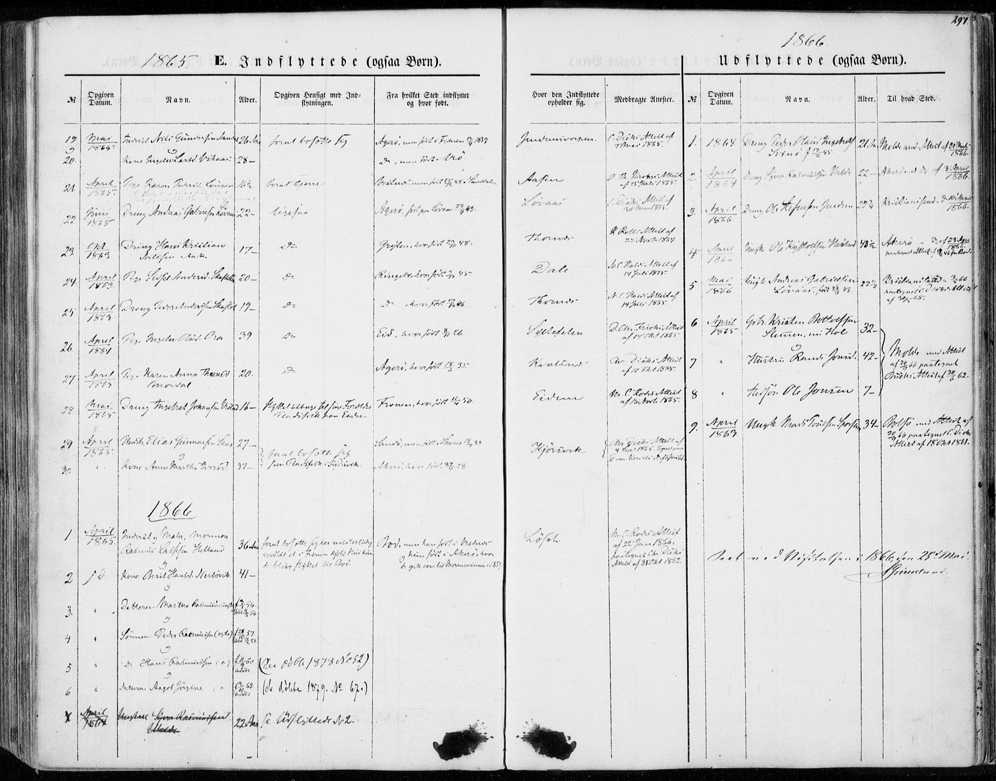 Ministerialprotokoller, klokkerbøker og fødselsregistre - Møre og Romsdal, AV/SAT-A-1454/565/L0748: Ministerialbok nr. 565A02, 1845-1872, s. 297