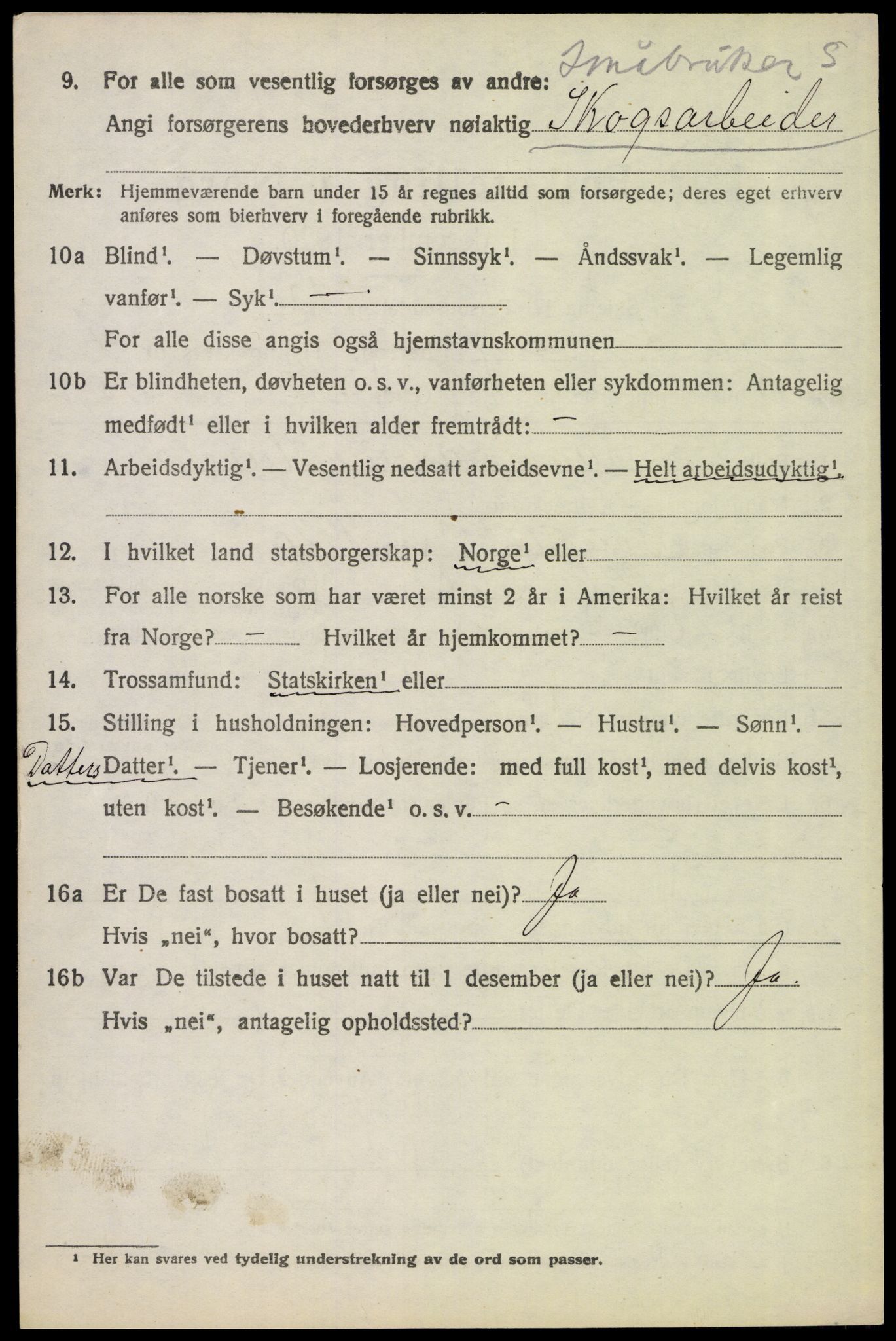 SAH, Folketelling 1920 for 0432 Ytre Rendal herred, 1920, s. 2068