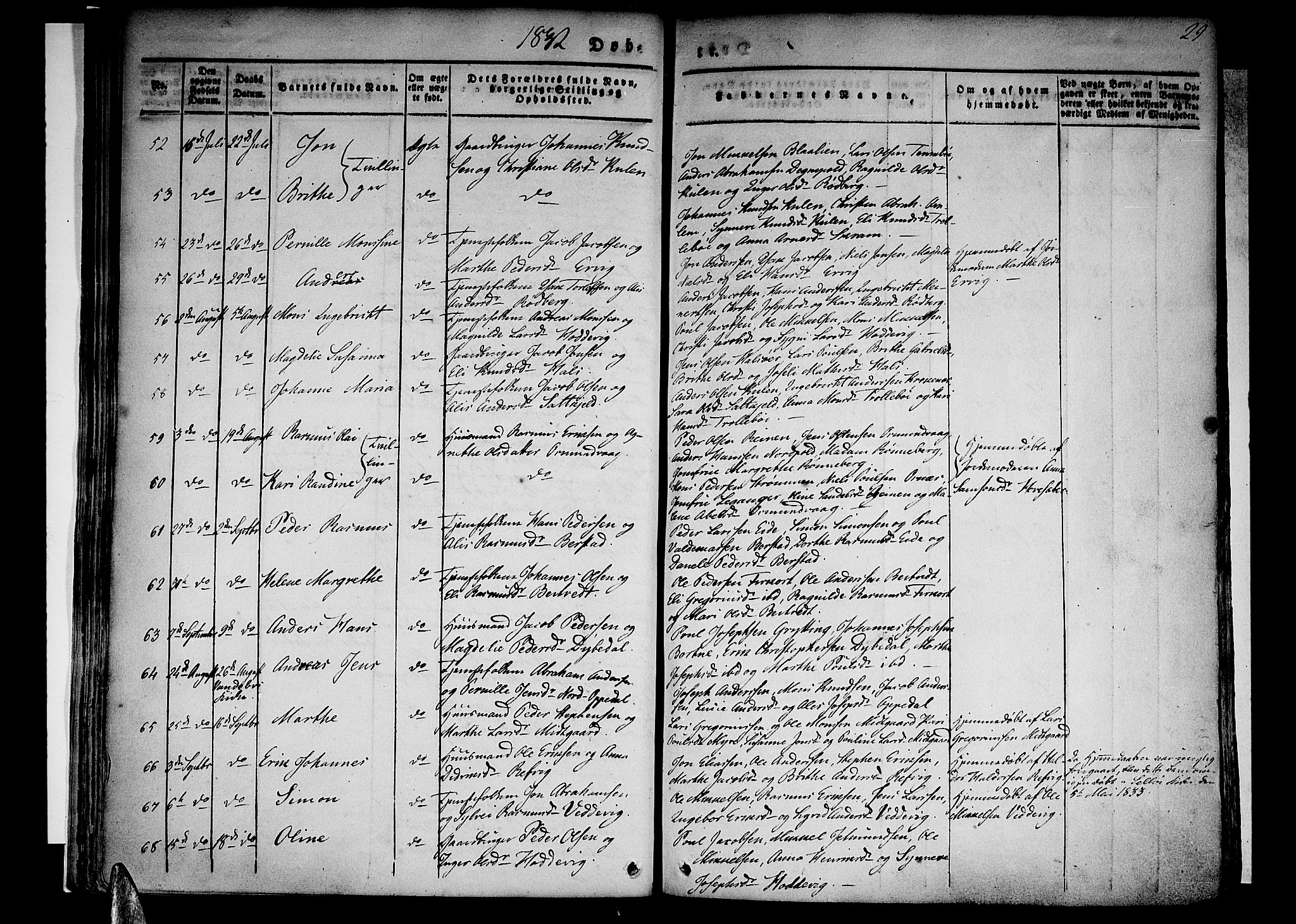 Selje sokneprestembete, AV/SAB-A-99938/H/Ha/Haa/Haaa: Ministerialbok nr. A 9, 1829-1844, s. 29
