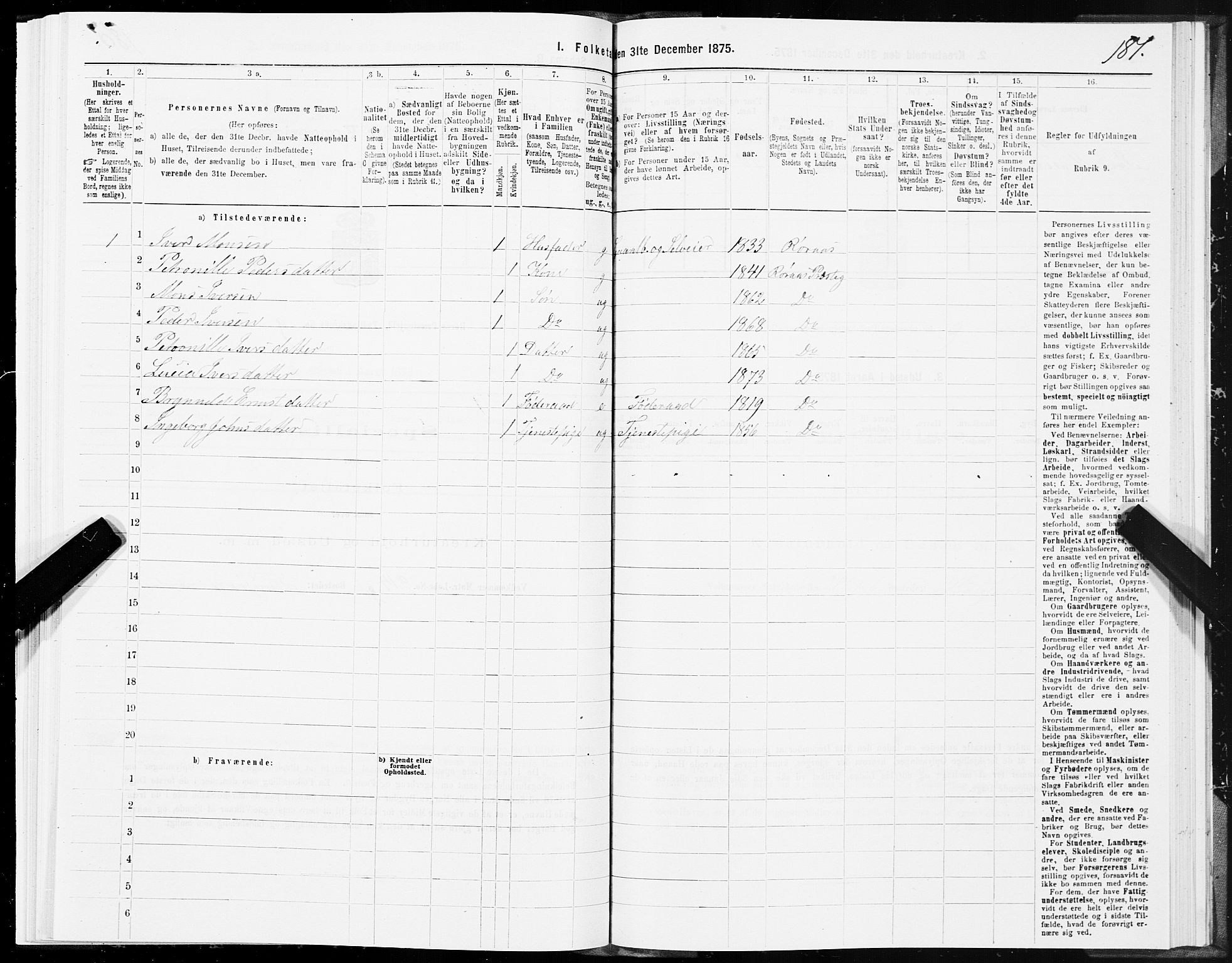 SAT, Folketelling 1875 for 1640P Røros prestegjeld, 1875, s. 5181