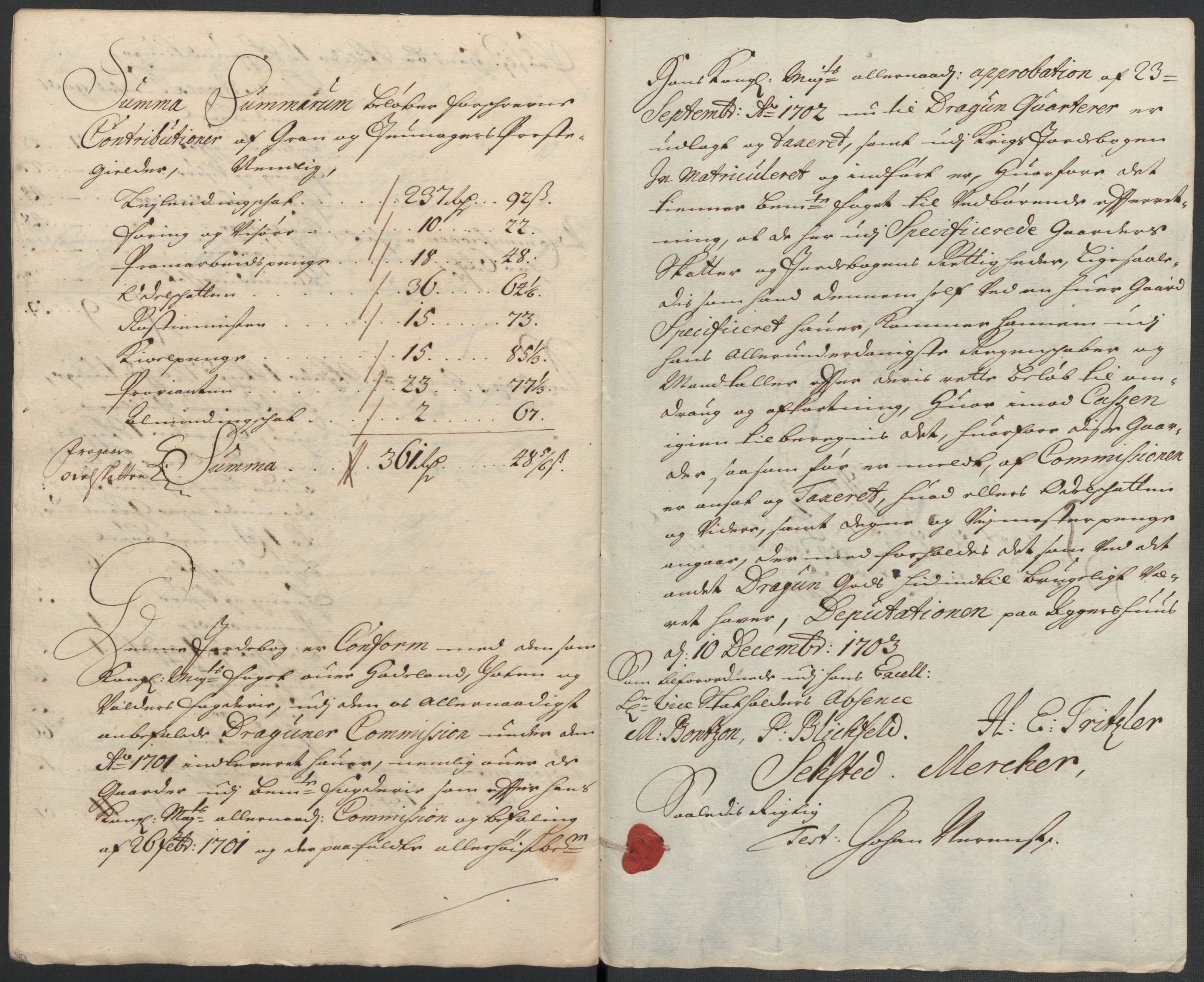 Rentekammeret inntil 1814, Reviderte regnskaper, Fogderegnskap, RA/EA-4092/R18/L1302: Fogderegnskap Hadeland, Toten og Valdres, 1704, s. 389