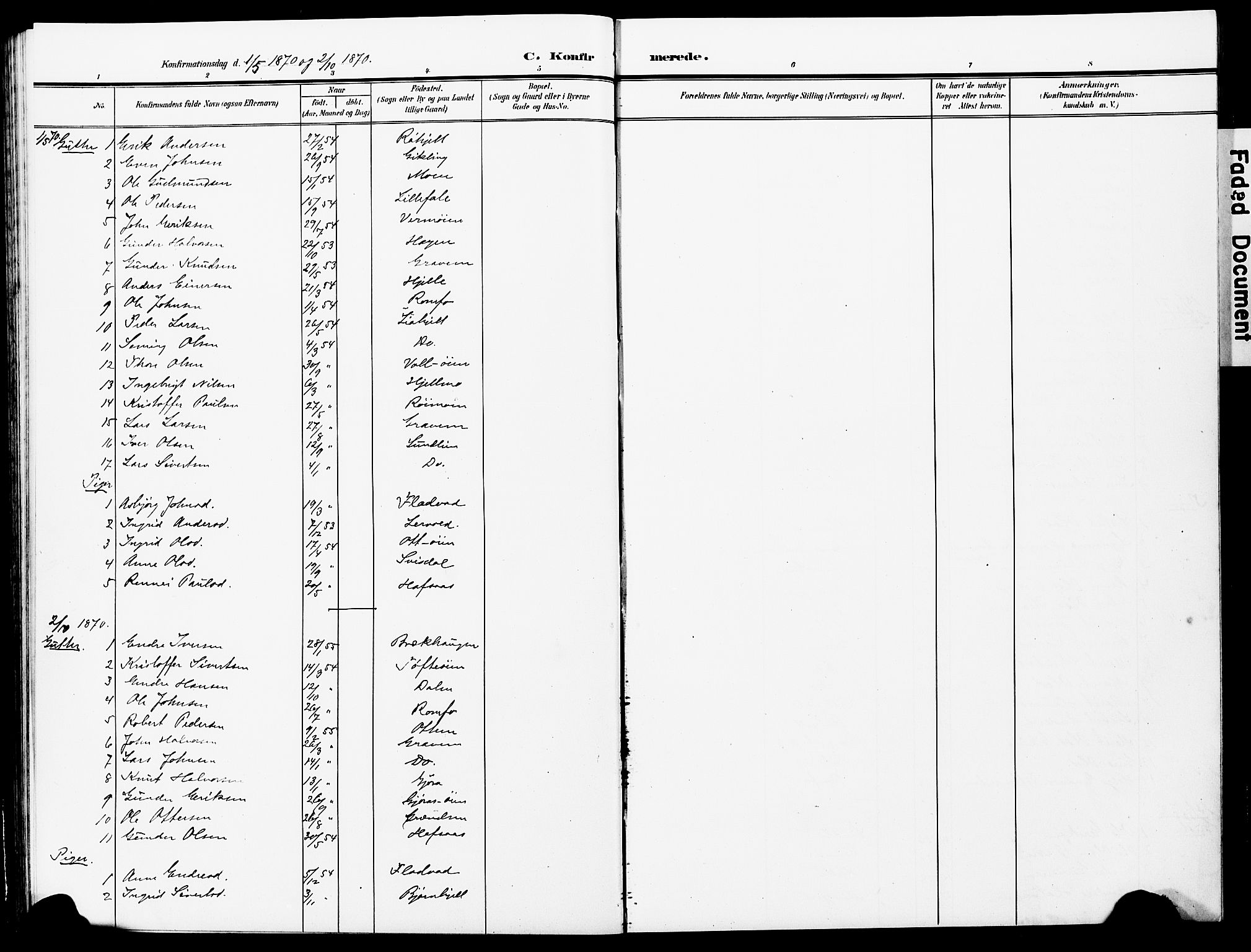 Ministerialprotokoller, klokkerbøker og fødselsregistre - Møre og Romsdal, AV/SAT-A-1454/591/L1020: Klokkerbok nr. 591C01, 1869-1930