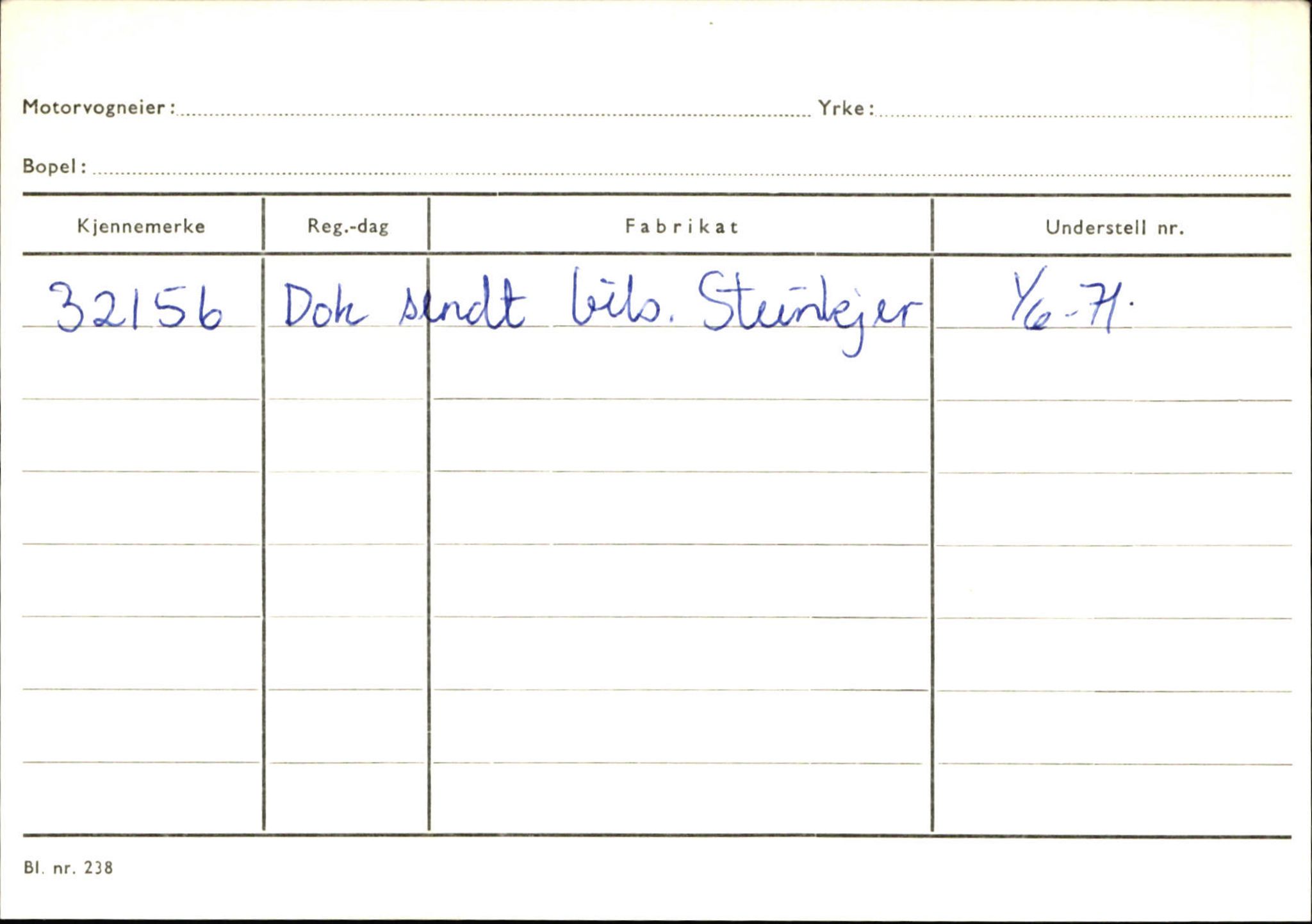 Statens vegvesen, Sogn og Fjordane vegkontor, AV/SAB-A-5301/4/F/L0125: Eigarregister Sogndal V-Å. Aurland A-Å. Fjaler A-N, 1945-1975, s. 1624