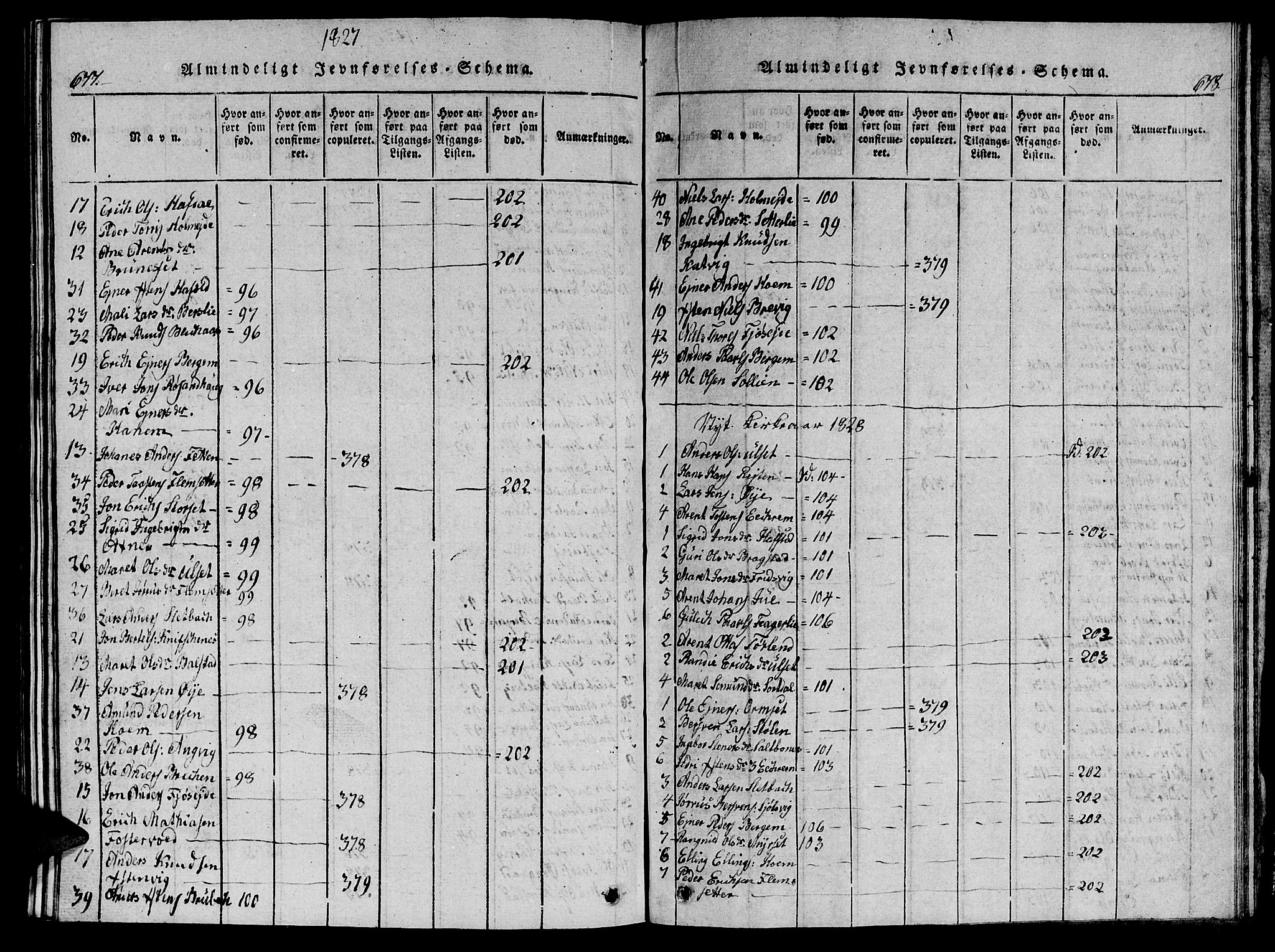 Ministerialprotokoller, klokkerbøker og fødselsregistre - Møre og Romsdal, AV/SAT-A-1454/586/L0990: Klokkerbok nr. 586C01, 1819-1837, s. 677-678