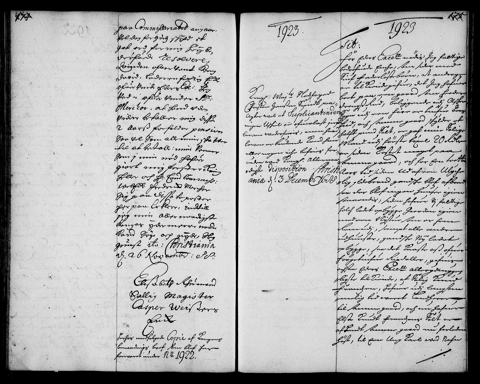 Stattholderembetet 1572-1771, AV/RA-EA-2870/Ae/L0006: Supplikasjons- og resolusjonsprotokoll, 1688-1689, s. 174-175