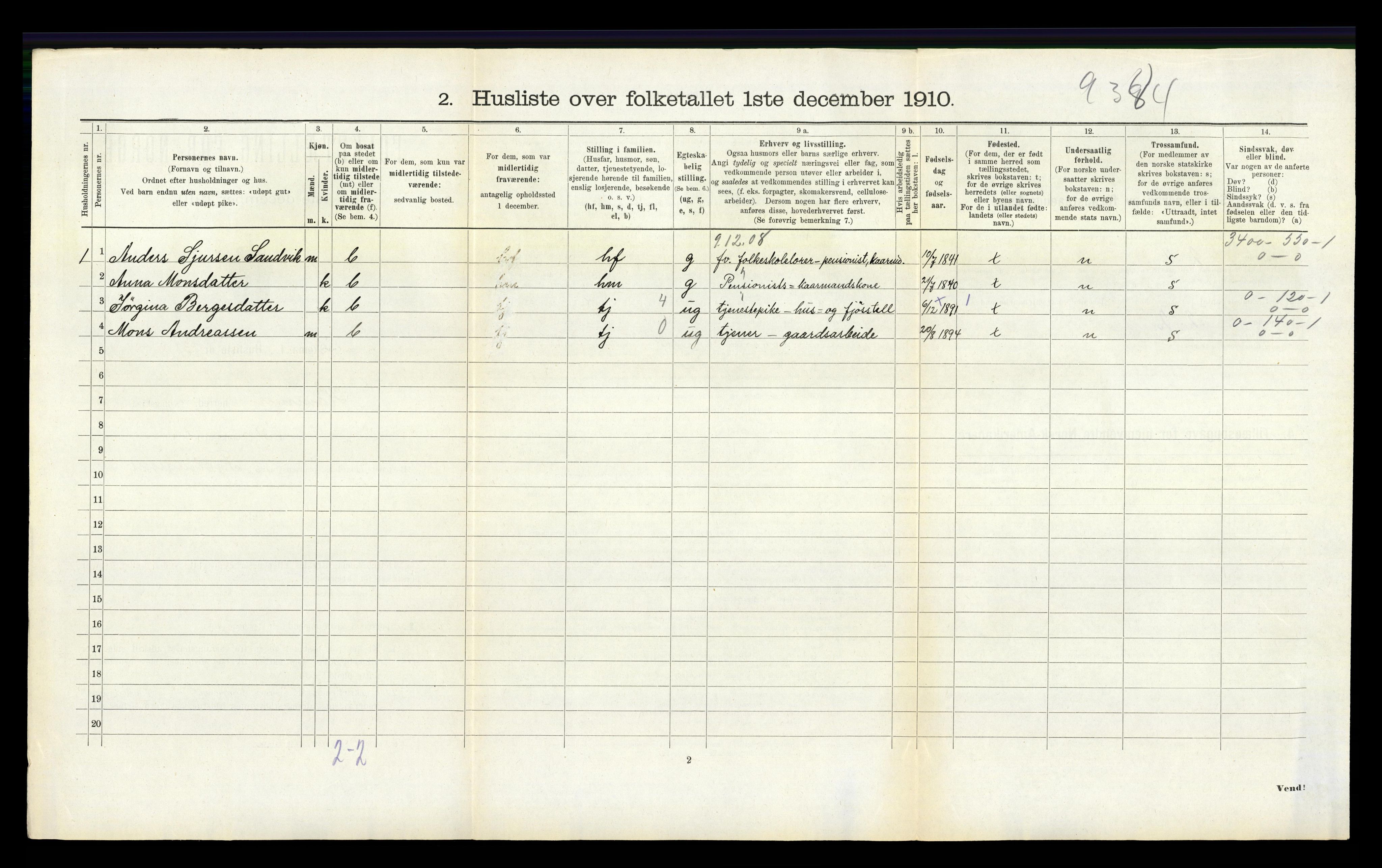 RA, Folketelling 1910 for 1254 Hamre herred, 1910, s. 403