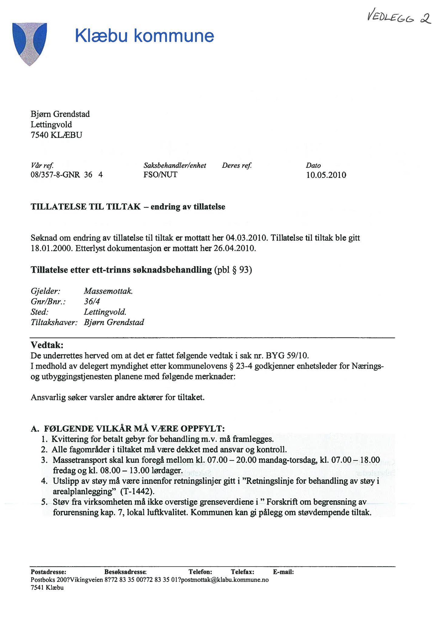 Klæbu Kommune, TRKO/KK/02-FS/L005: Formannsskapet - Møtedokumenter, 2012, s. 204