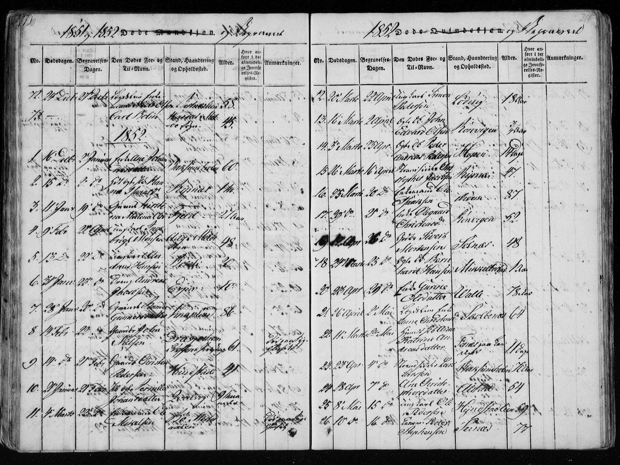 Ministerialprotokoller, klokkerbøker og fødselsregistre - Nordland, AV/SAT-A-1459/801/L0026: Klokkerbok nr. 801C01, 1820-1855, s. 210-211