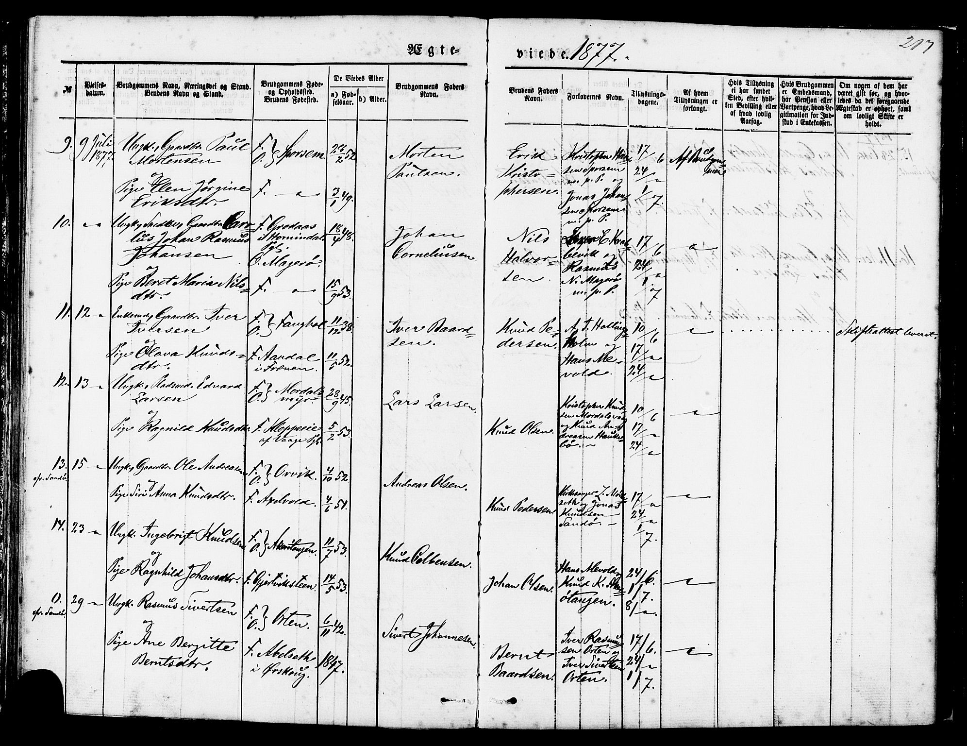 Ministerialprotokoller, klokkerbøker og fødselsregistre - Møre og Romsdal, AV/SAT-A-1454/560/L0720: Ministerialbok nr. 560A04, 1873-1878, s. 217