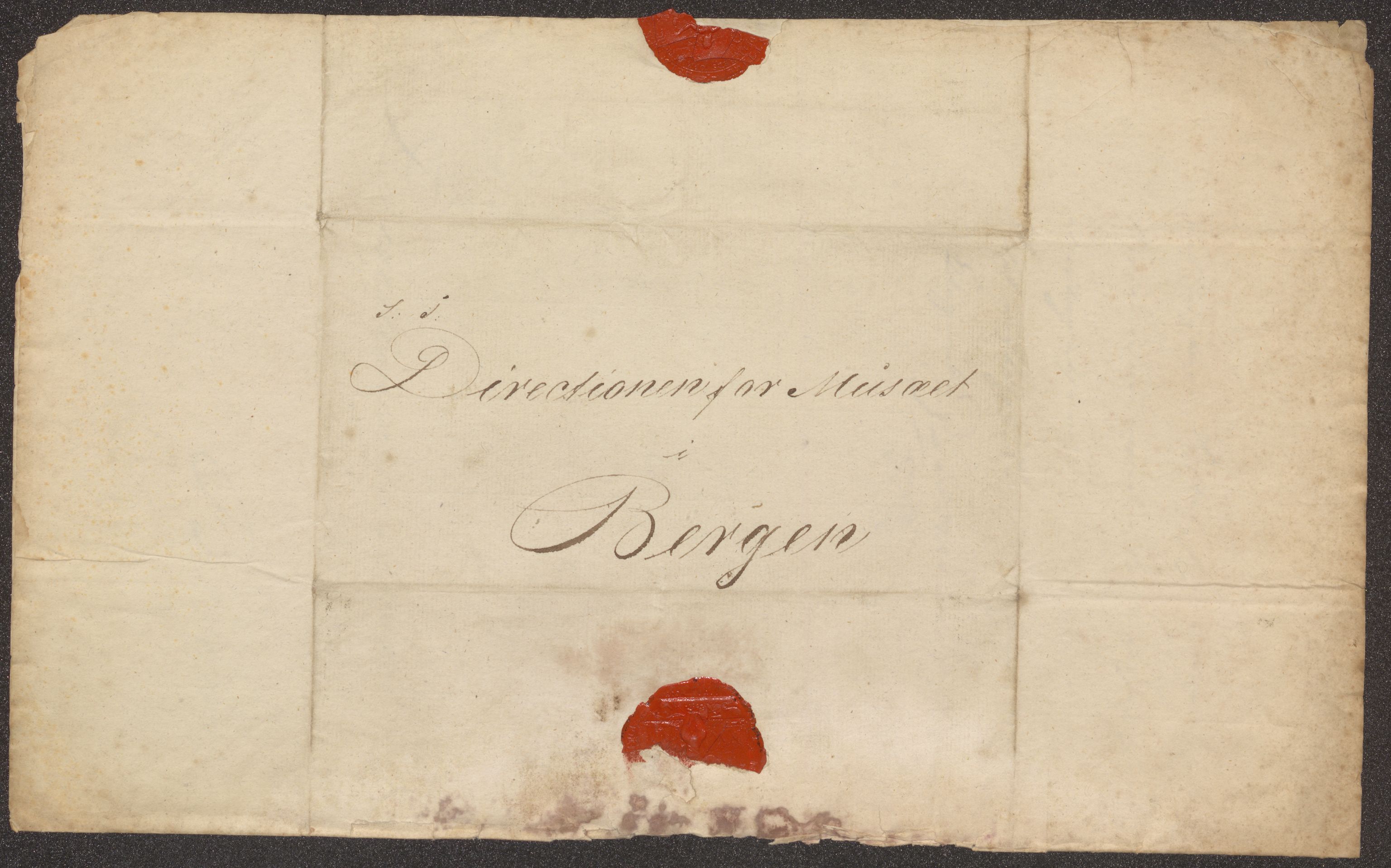 Bergens Museum, UMB/A007/D/Da/L0002/0003: Brevsamling 1827 / Brevsamling 1827, 1827
