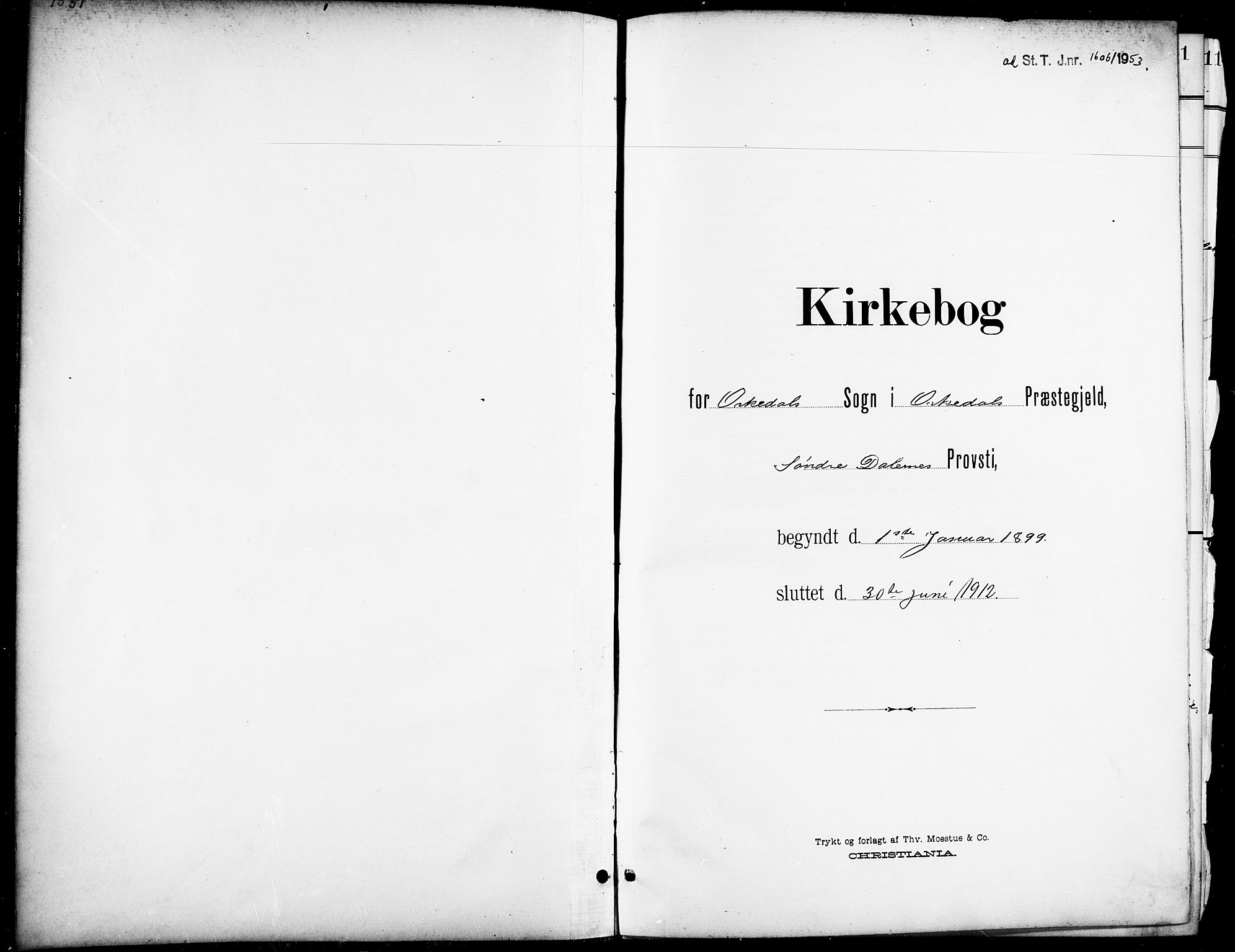 Ministerialprotokoller, klokkerbøker og fødselsregistre - Sør-Trøndelag, AV/SAT-A-1456/668/L0819: Klokkerbok nr. 668C08, 1899-1912