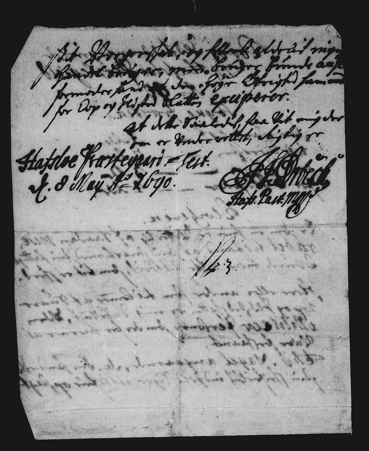 Rentekammeret inntil 1814, Reviderte regnskaper, Stiftamtstueregnskaper, Bergen stiftamt, AV/RA-EA-6043/R/Rc/L0093: Bergen stiftamt, 1690