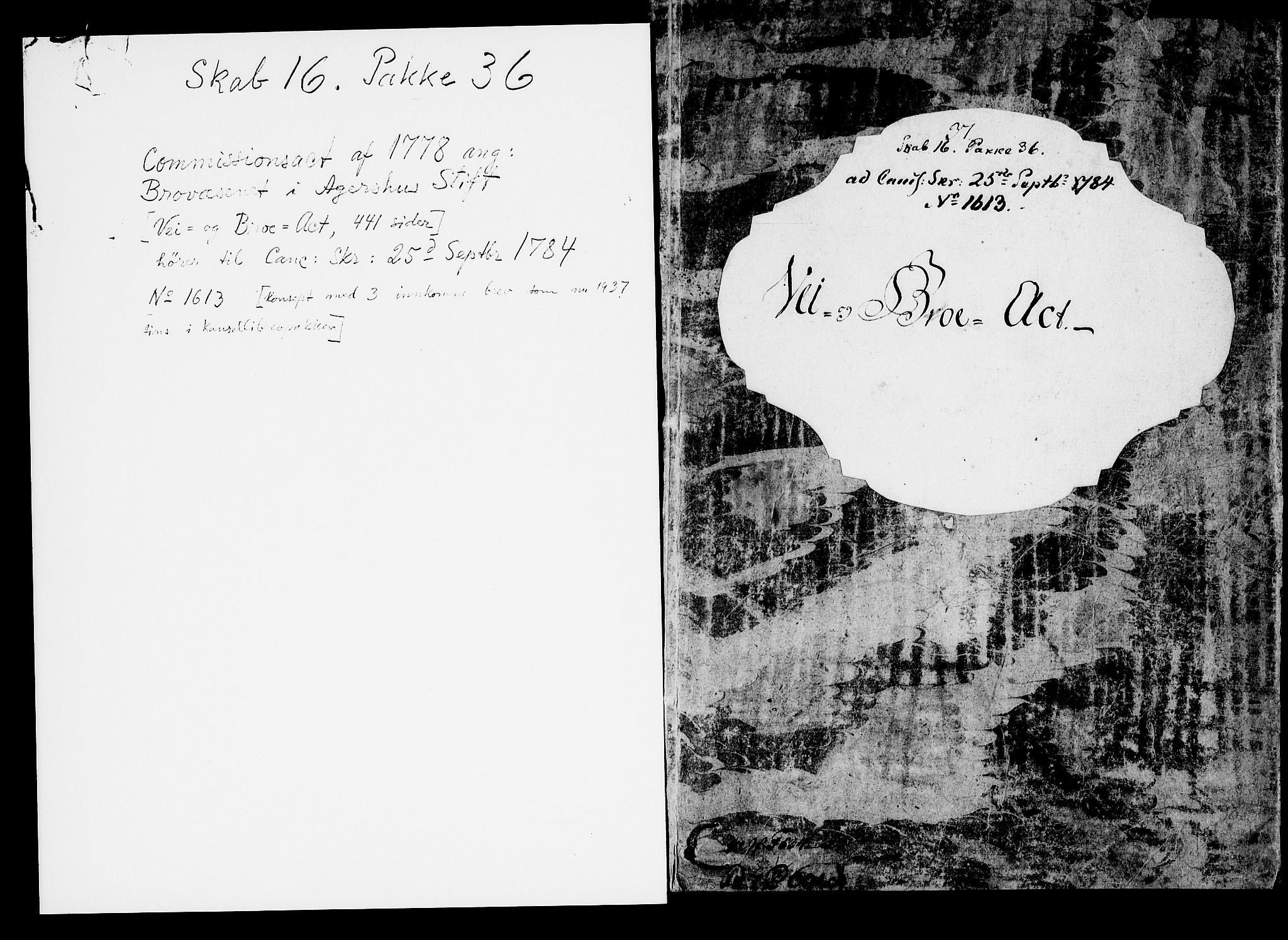 Danske Kanselli, Skapsaker, AV/RA-EA-4061/F/L0113: Skap 16, pakke 36-39, 1634-1778, s. 3
