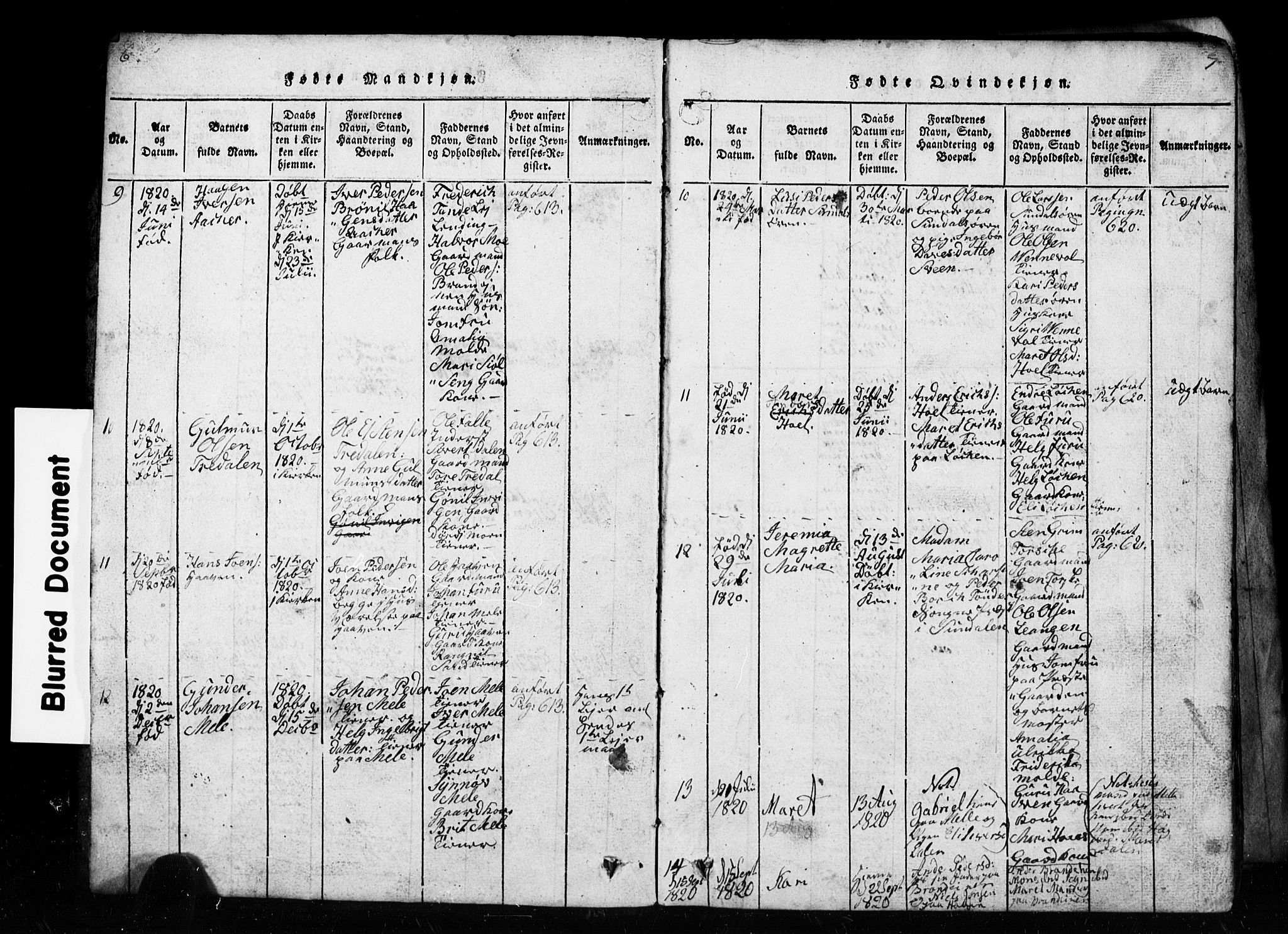 Ministerialprotokoller, klokkerbøker og fødselsregistre - Møre og Romsdal, AV/SAT-A-1454/590/L1016: Klokkerbok nr. 590C01, 1819-1838, s. 6-7