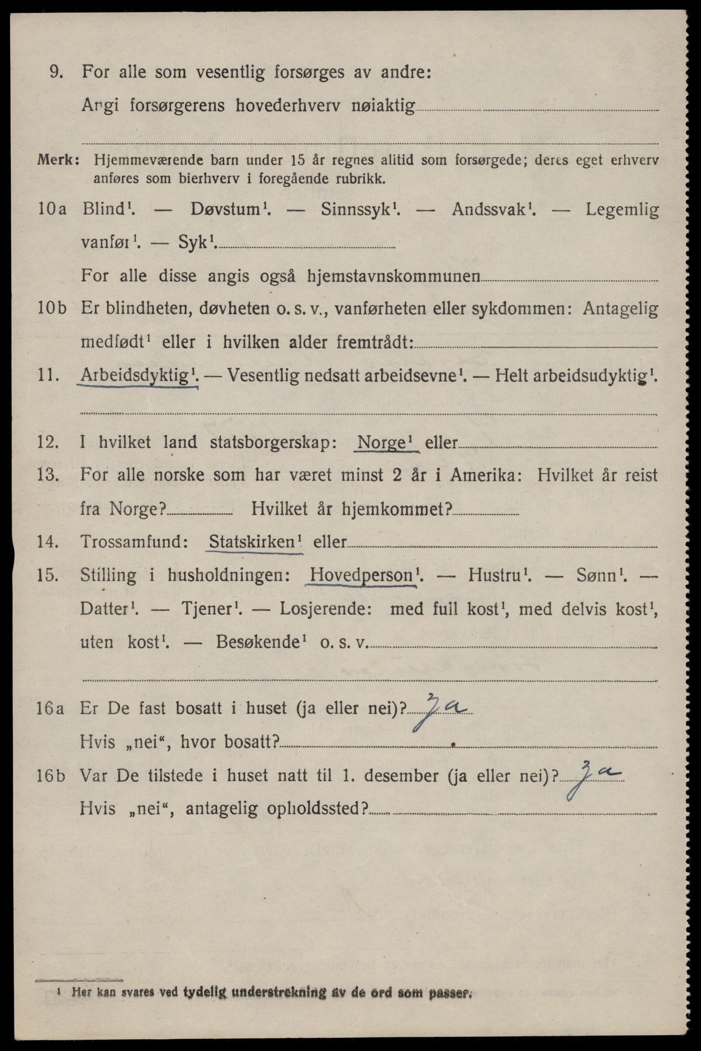 SAST, Folketelling 1920 for 1120 Klepp herred, 1920, s. 2581