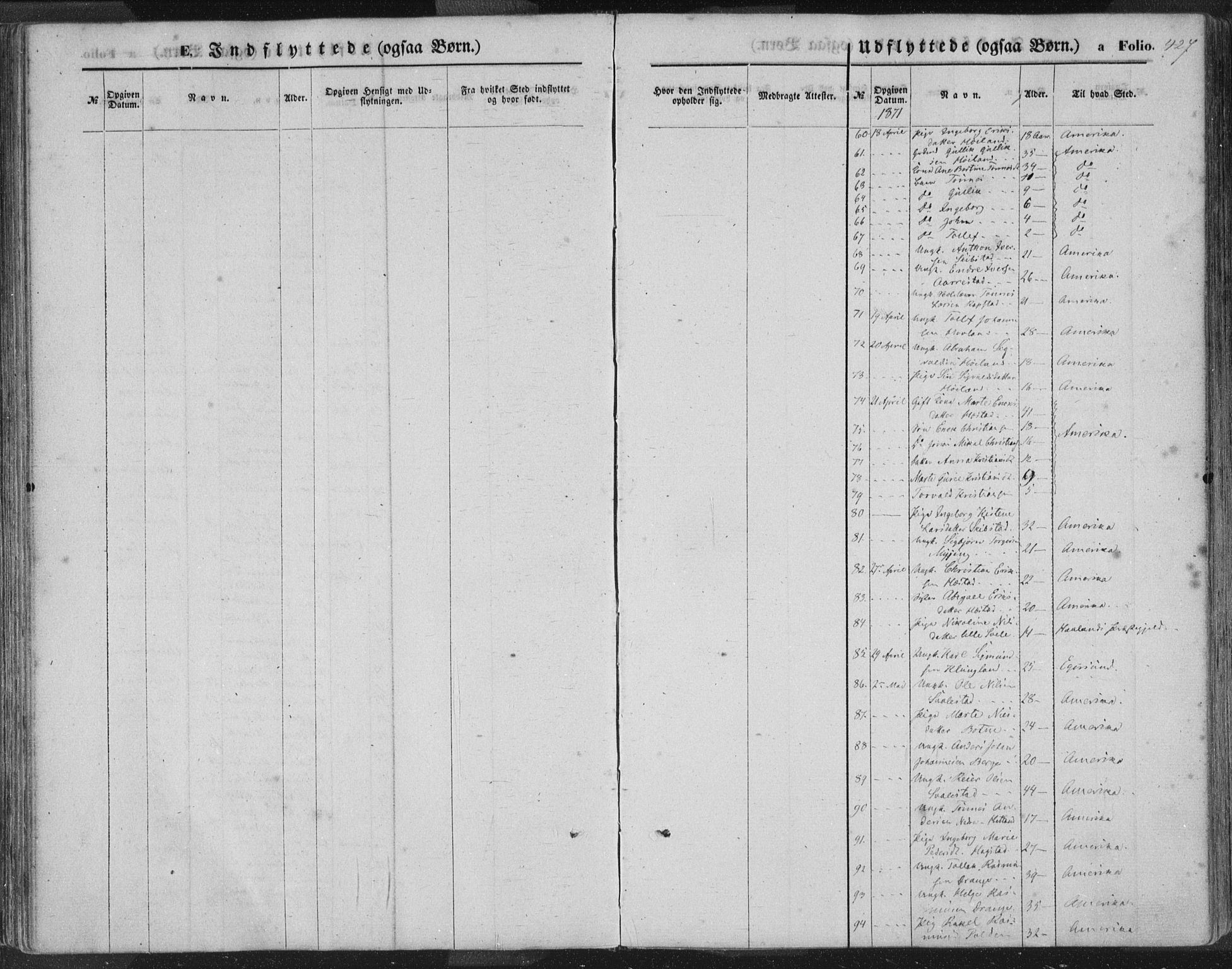 Helleland sokneprestkontor, AV/SAST-A-101810: Ministerialbok nr. A 7.2, 1863-1886, s. 427