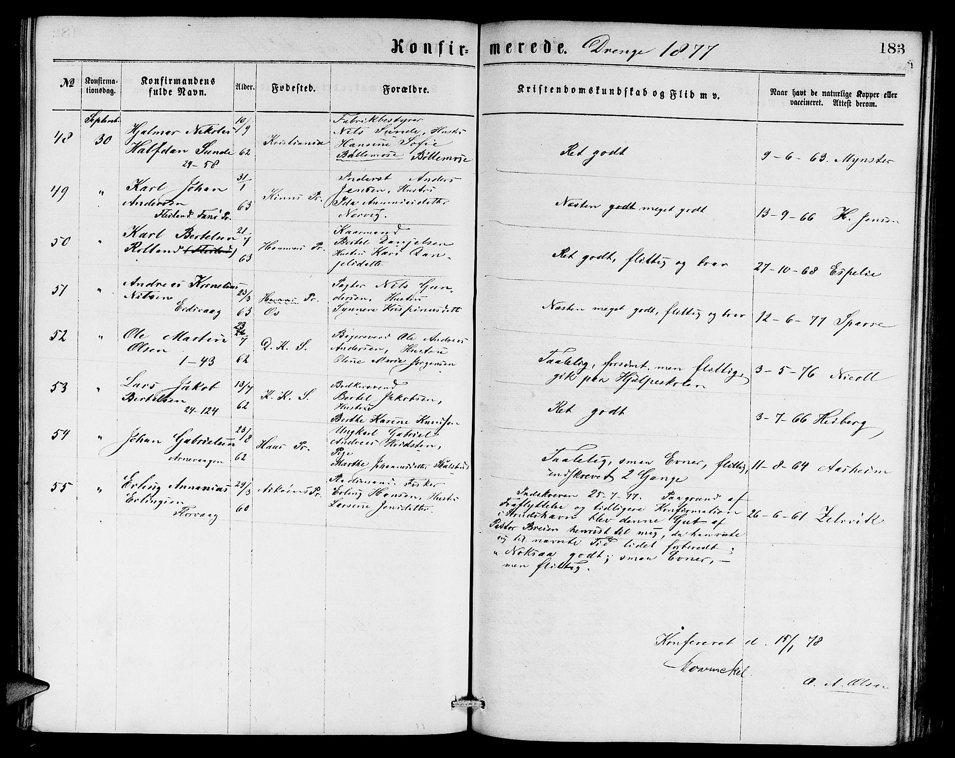 Sandviken Sokneprestembete, AV/SAB-A-77601/H/Hb: Klokkerbok nr. A 1, 1867-1879, s. 183