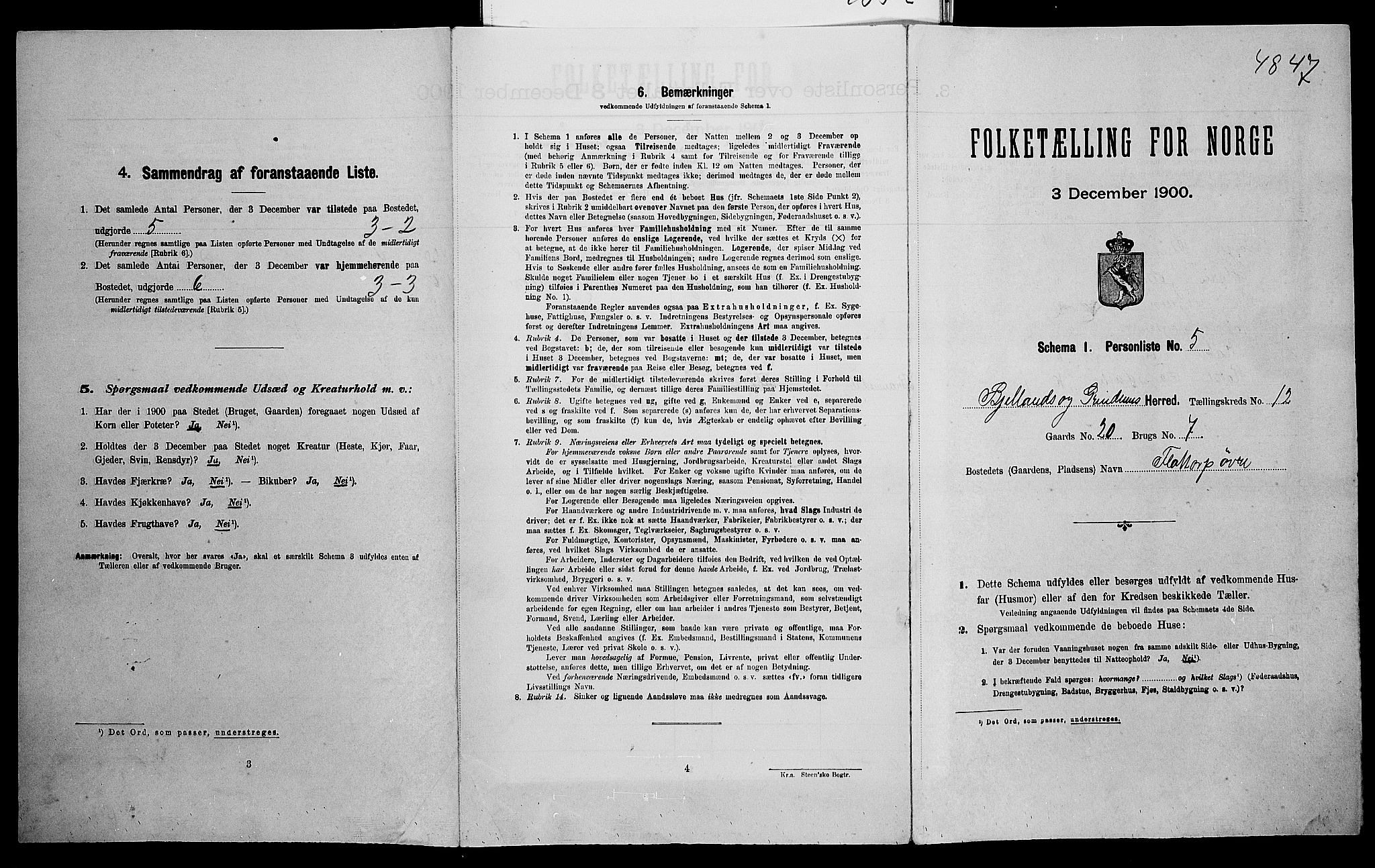 SAK, Folketelling 1900 for 1024 Bjelland og Grindheim herred, 1900, s. 618