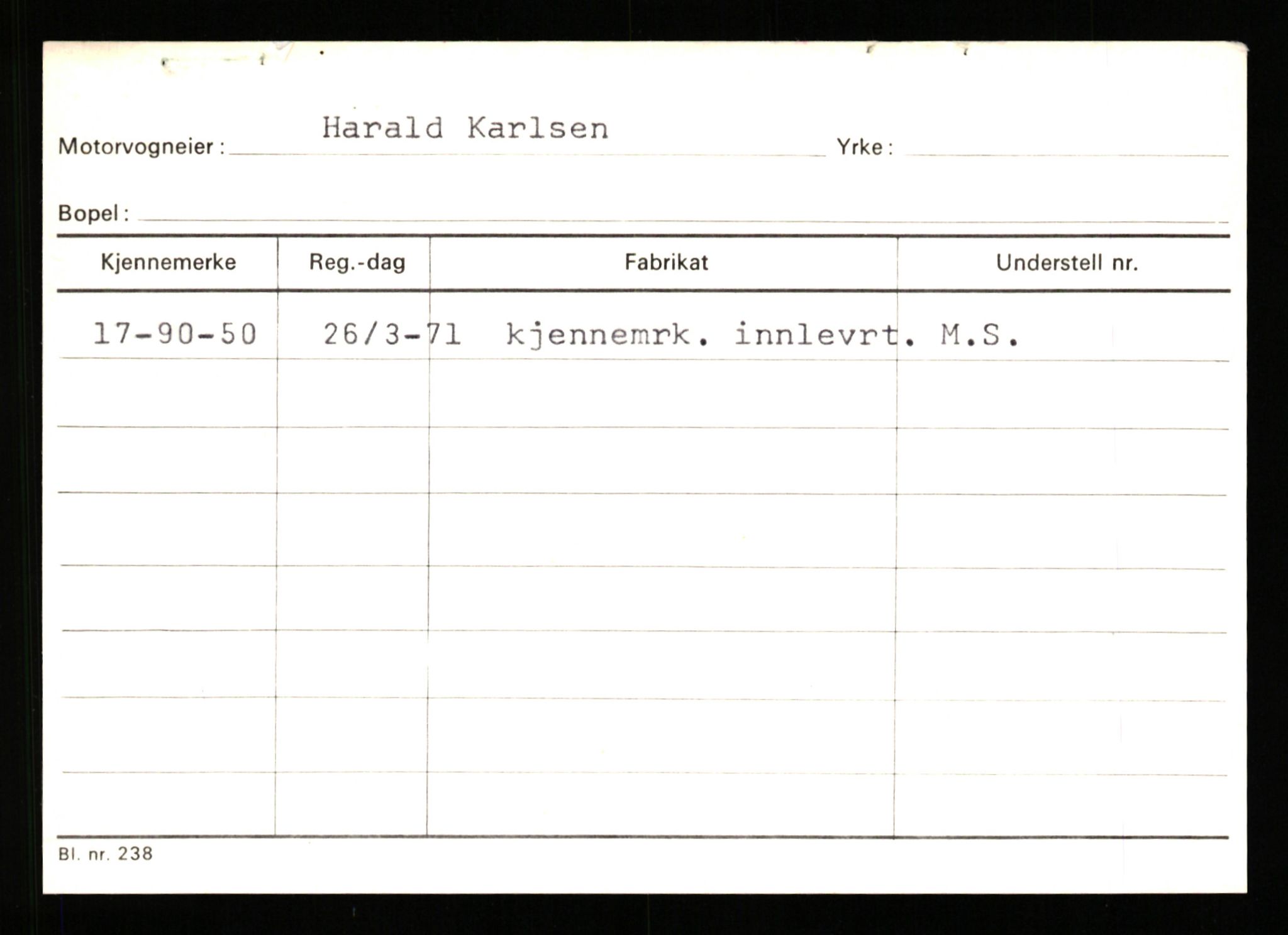 Stavanger trafikkstasjon, AV/SAST-A-101942/0/G/L0010: Registreringsnummer: 130000 - 239953, 1930-1971, s. 1691