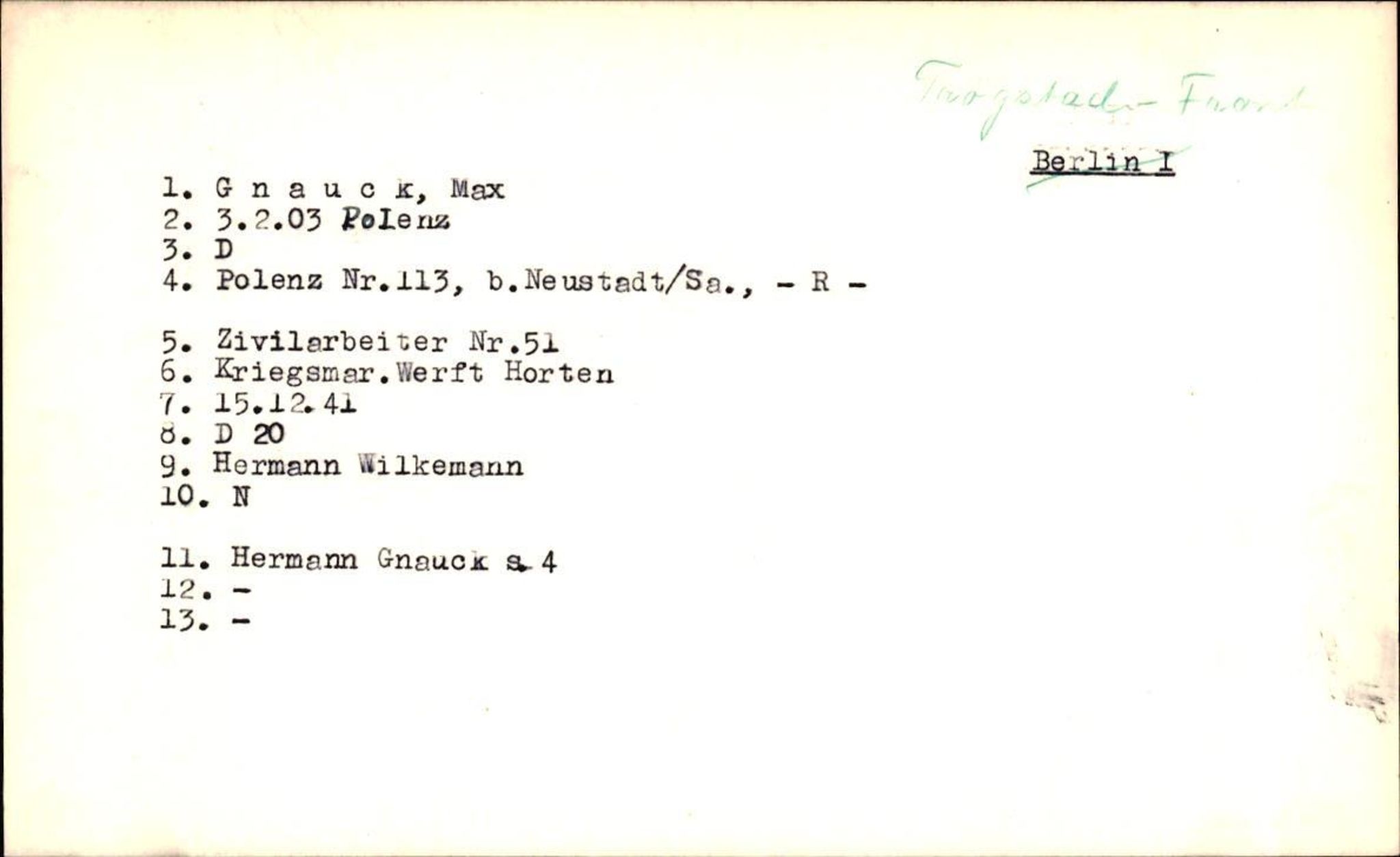 Hjemsendte tyskere , AV/RA-RAFA-6487/D/Da/L0002: Gleeske-Krause, 1945-1947, s. 10