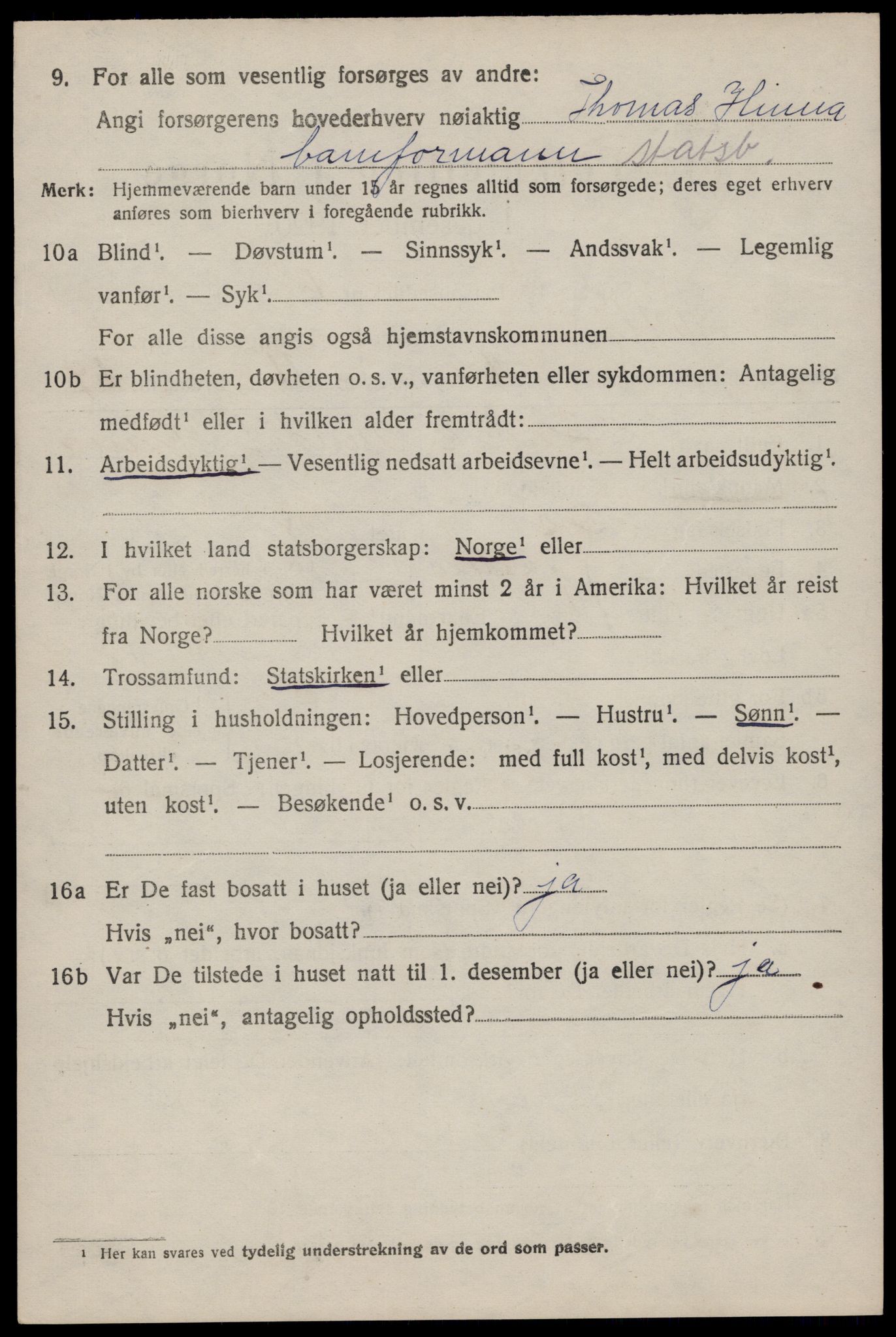 SAST, Folketelling 1920 for 1126 Hetland herred, 1920, s. 19960