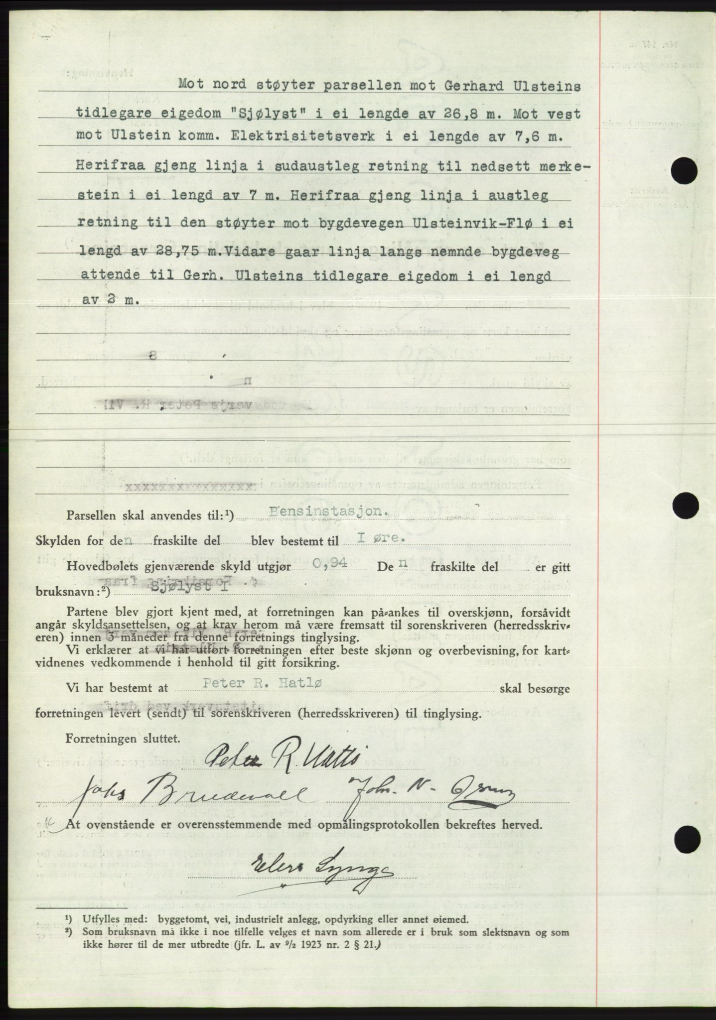 Søre Sunnmøre sorenskriveri, AV/SAT-A-4122/1/2/2C/L0067: Pantebok nr. 61, 1938-1939, Dagboknr: 297/1939