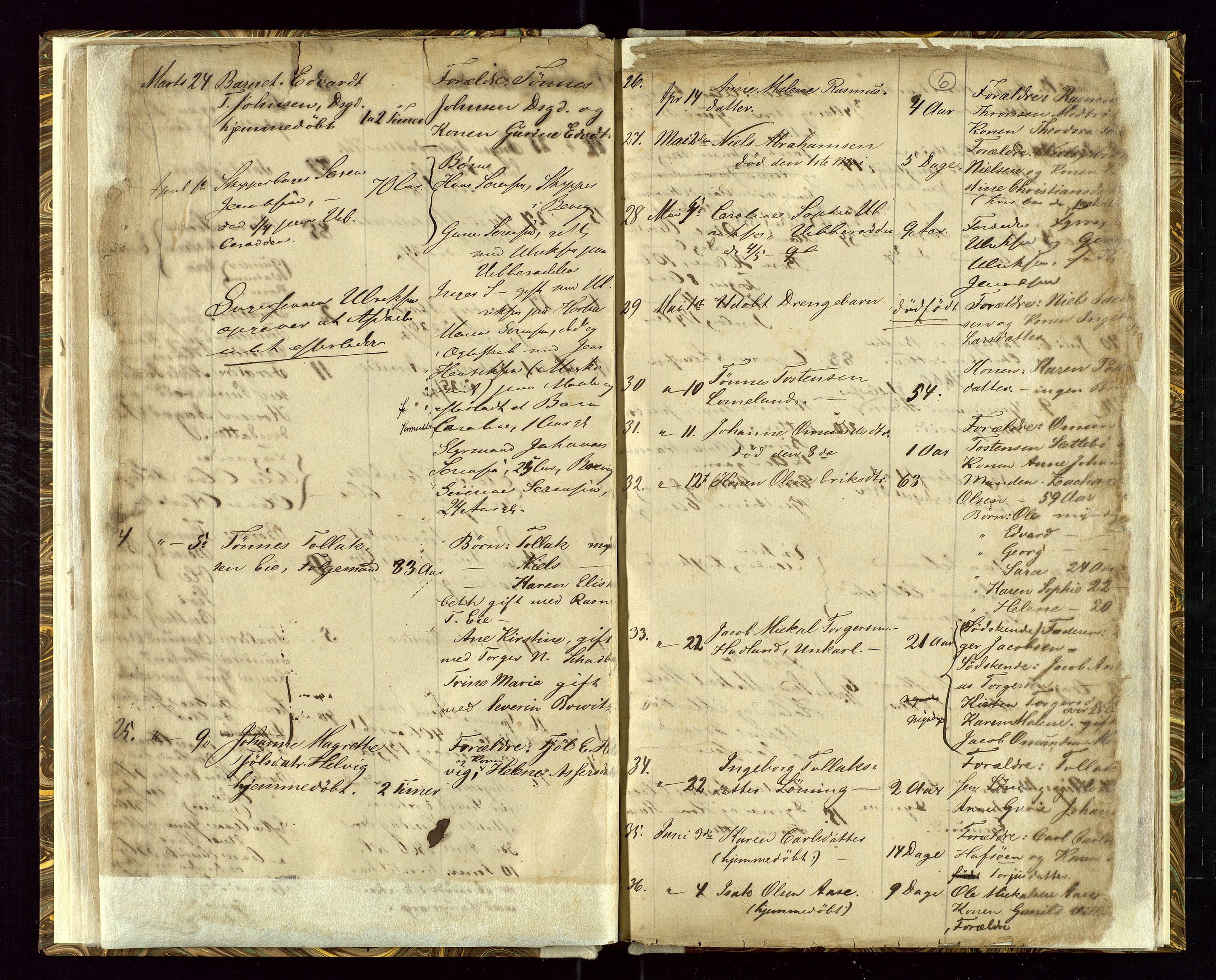 Eigersund lensmannskontor, AV/SAST-A-100171/Gga/L0001: "Fortegnelse over anmeldte Dødsfald i Egersunds Ladested og Landsogn", 1859-1868, s. 6