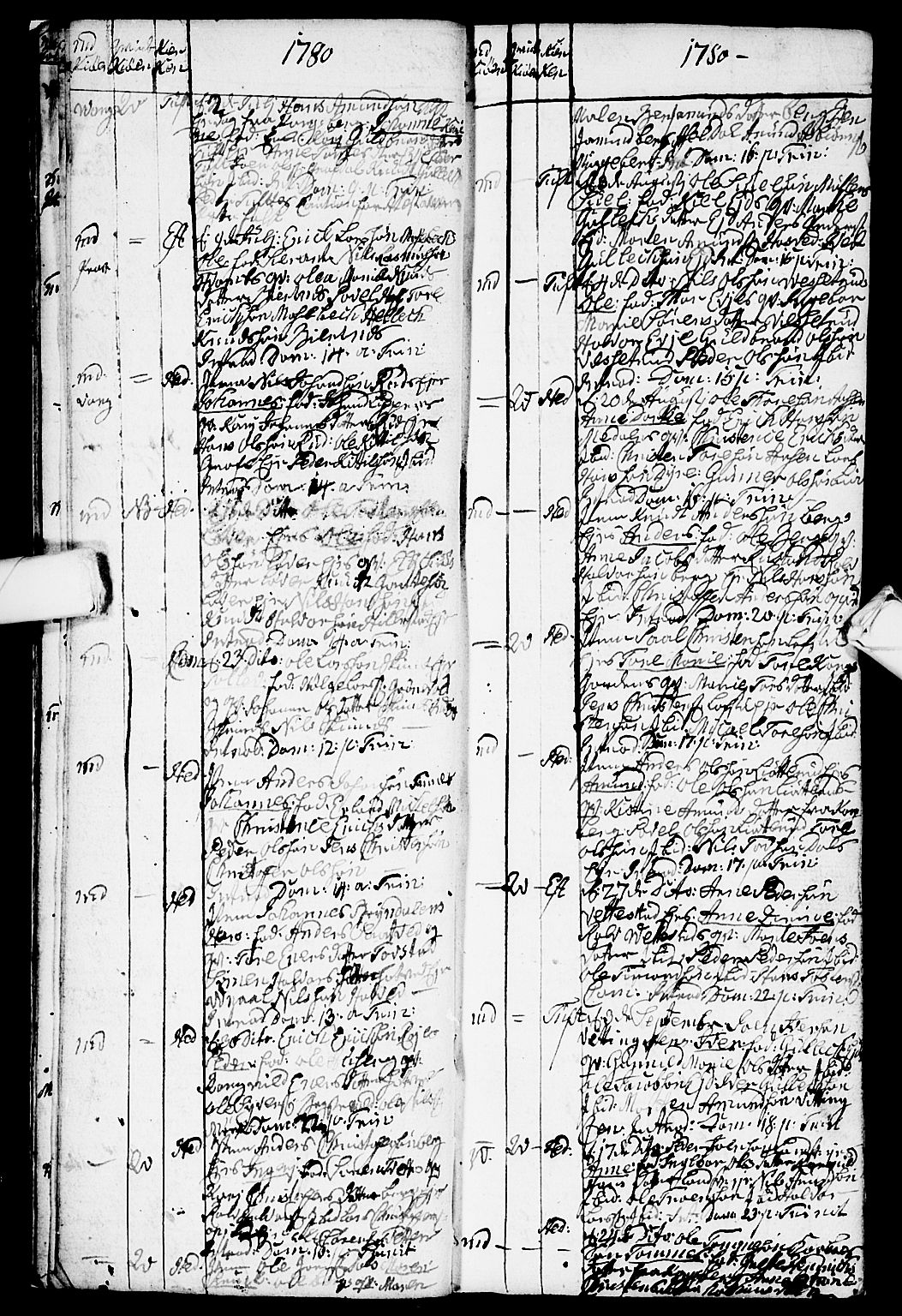 Sandsvær kirkebøker, AV/SAKO-A-244/G/Ga/L0001: Klokkerbok nr. I 1, 1775-1786