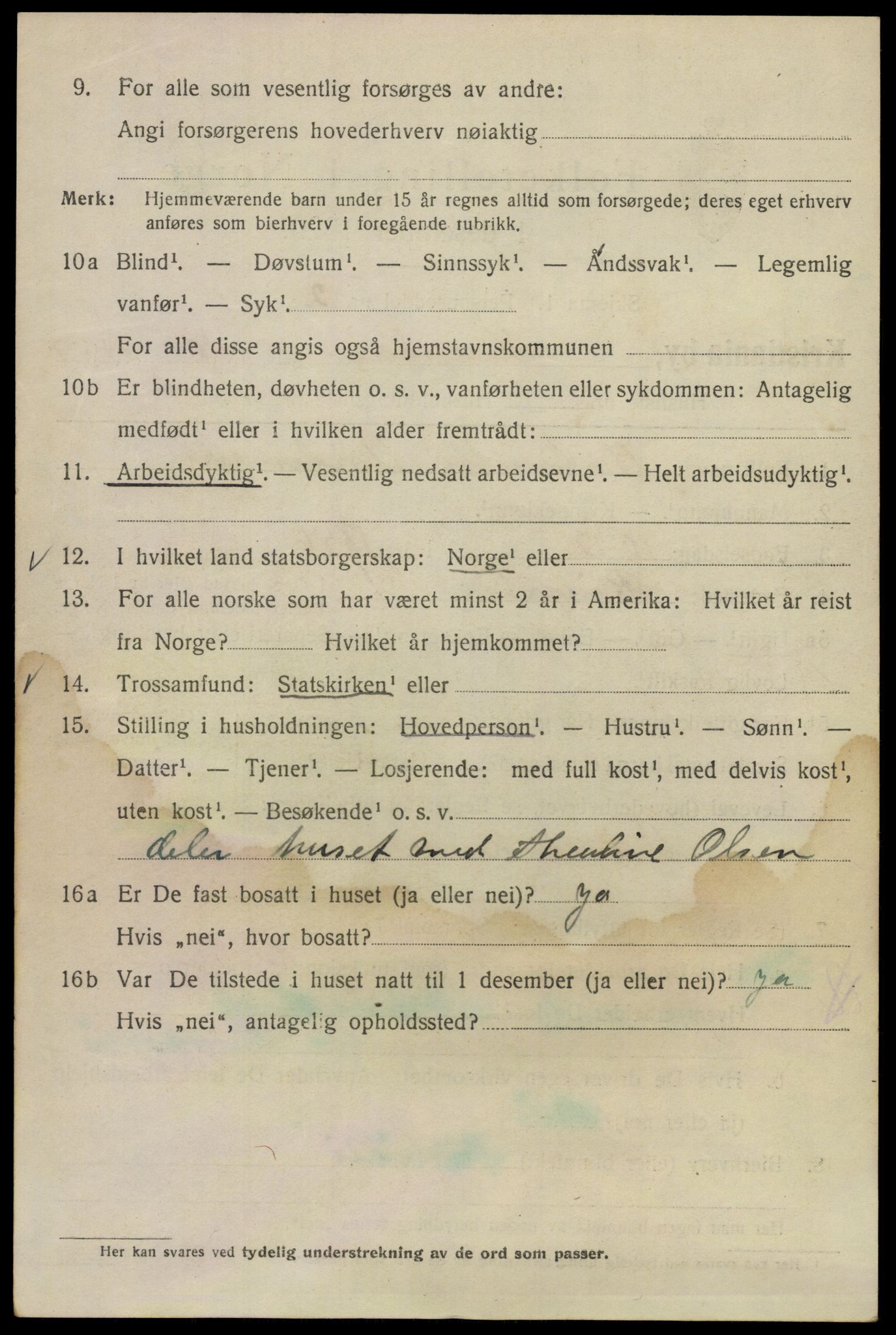 SAO, Folketelling 1920 for 0301 Kristiania kjøpstad, 1920, s. 347258