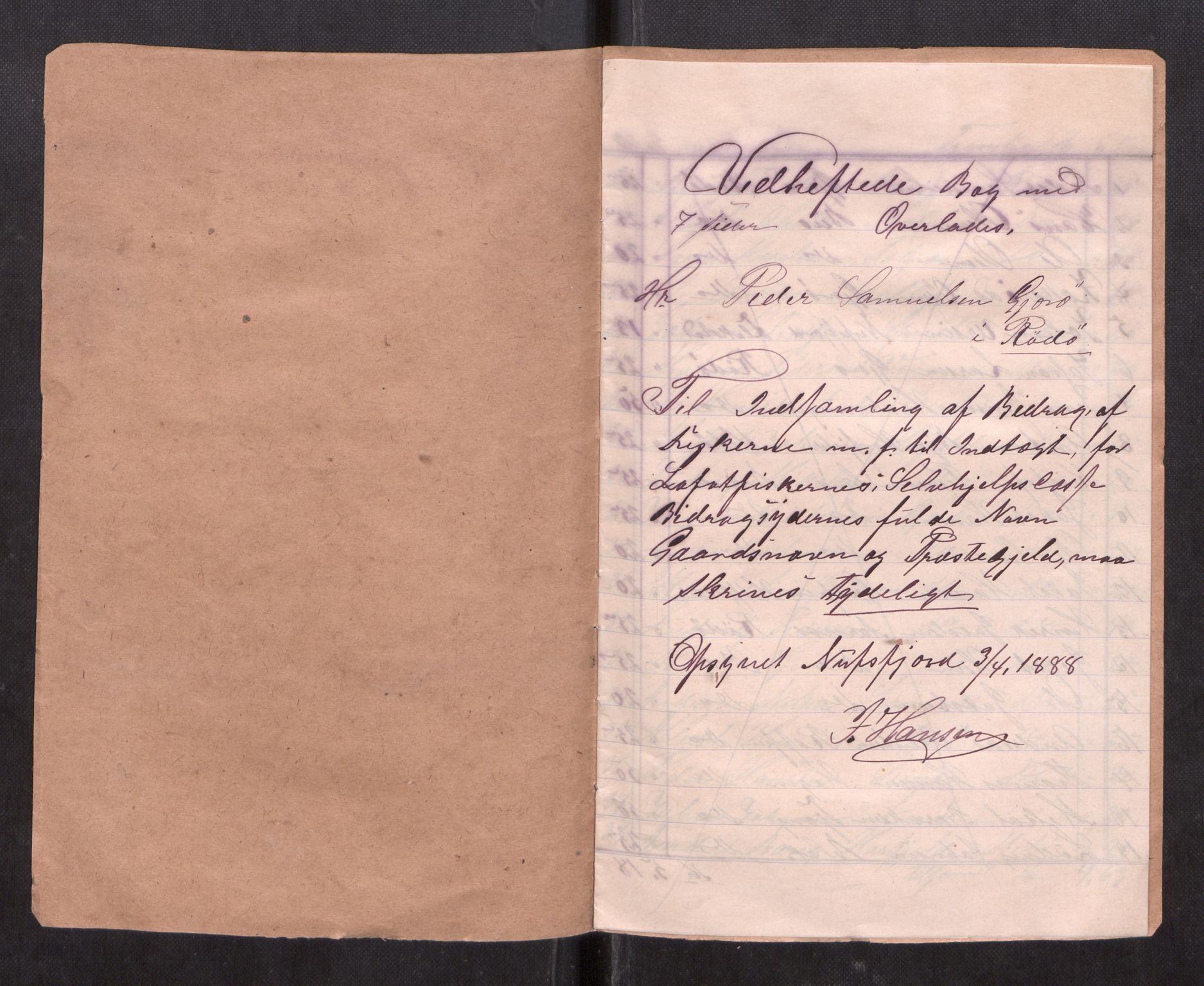 Oppsynssjefen ved Lofotfisket, AV/SAT-A-6224/D/L0173: Lofotfiskernes Selvhjelpskasse, 1885-1912, s. 15