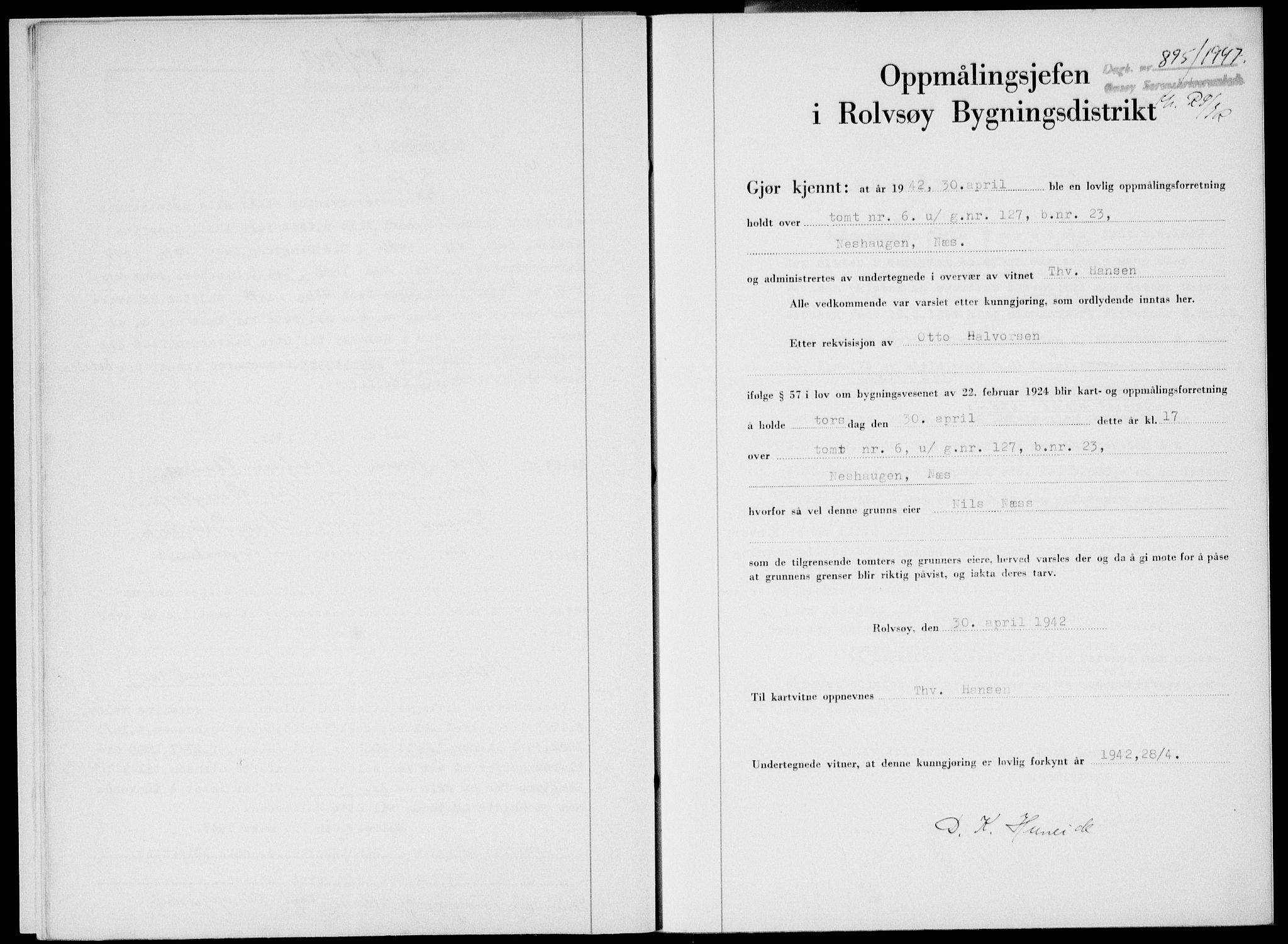 Onsøy sorenskriveri, SAO/A-10474/G/Ga/Gab/L0019b: Pantebok nr. II A-19 B, 1947-1947, Dagboknr: 895/1947