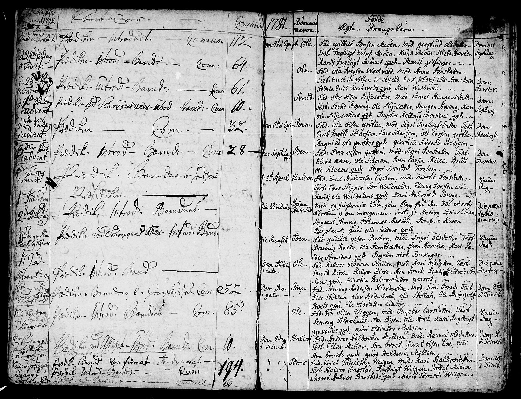 Ministerialprotokoller, klokkerbøker og fødselsregistre - Sør-Trøndelag, AV/SAT-A-1456/678/L0892: Ministerialbok nr. 678A02, 1781-1793