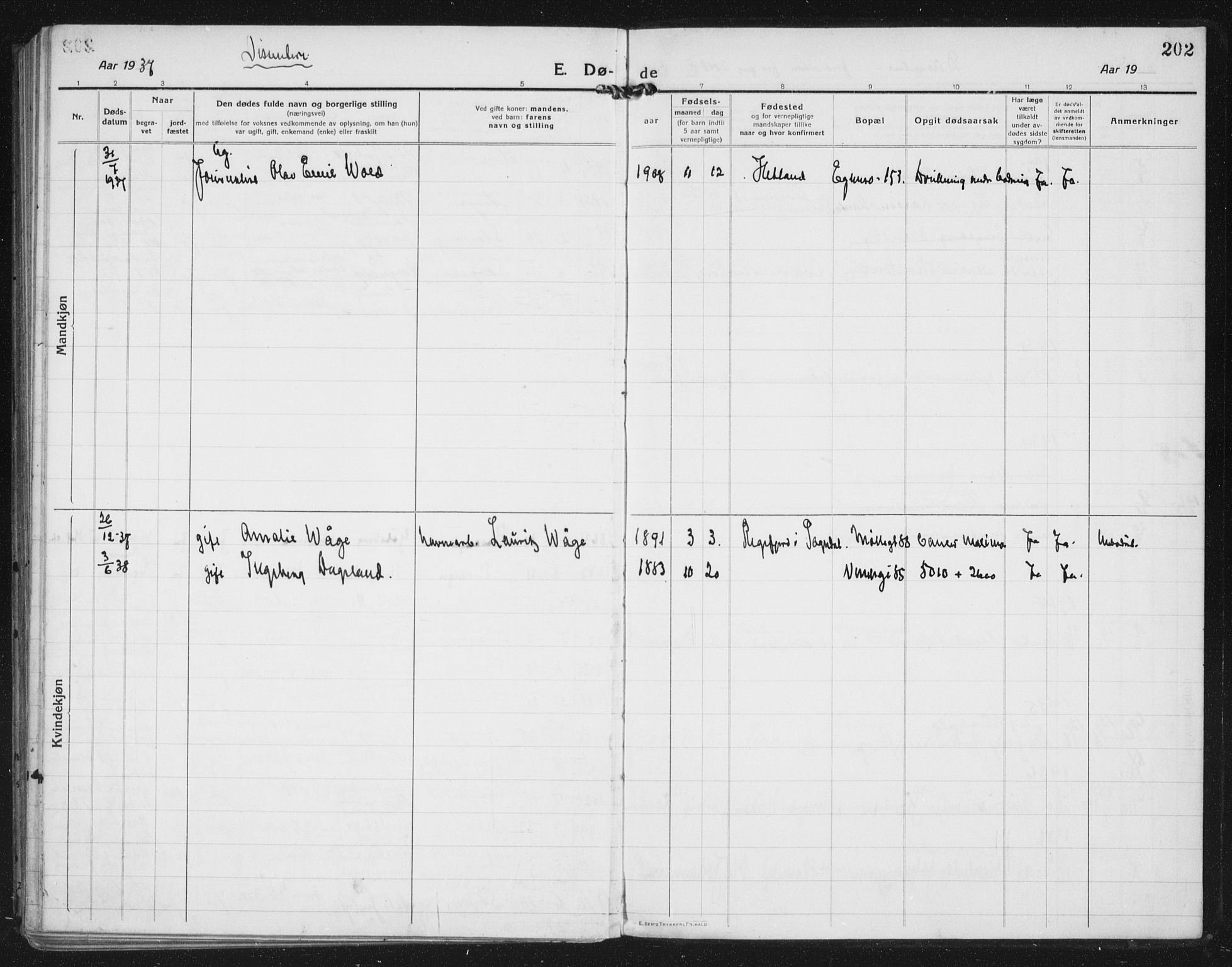 Domkirken sokneprestkontor, SAST/A-101812/002/A/L0017: Ministerialbok nr. A 36, 1917-1938, s. 202