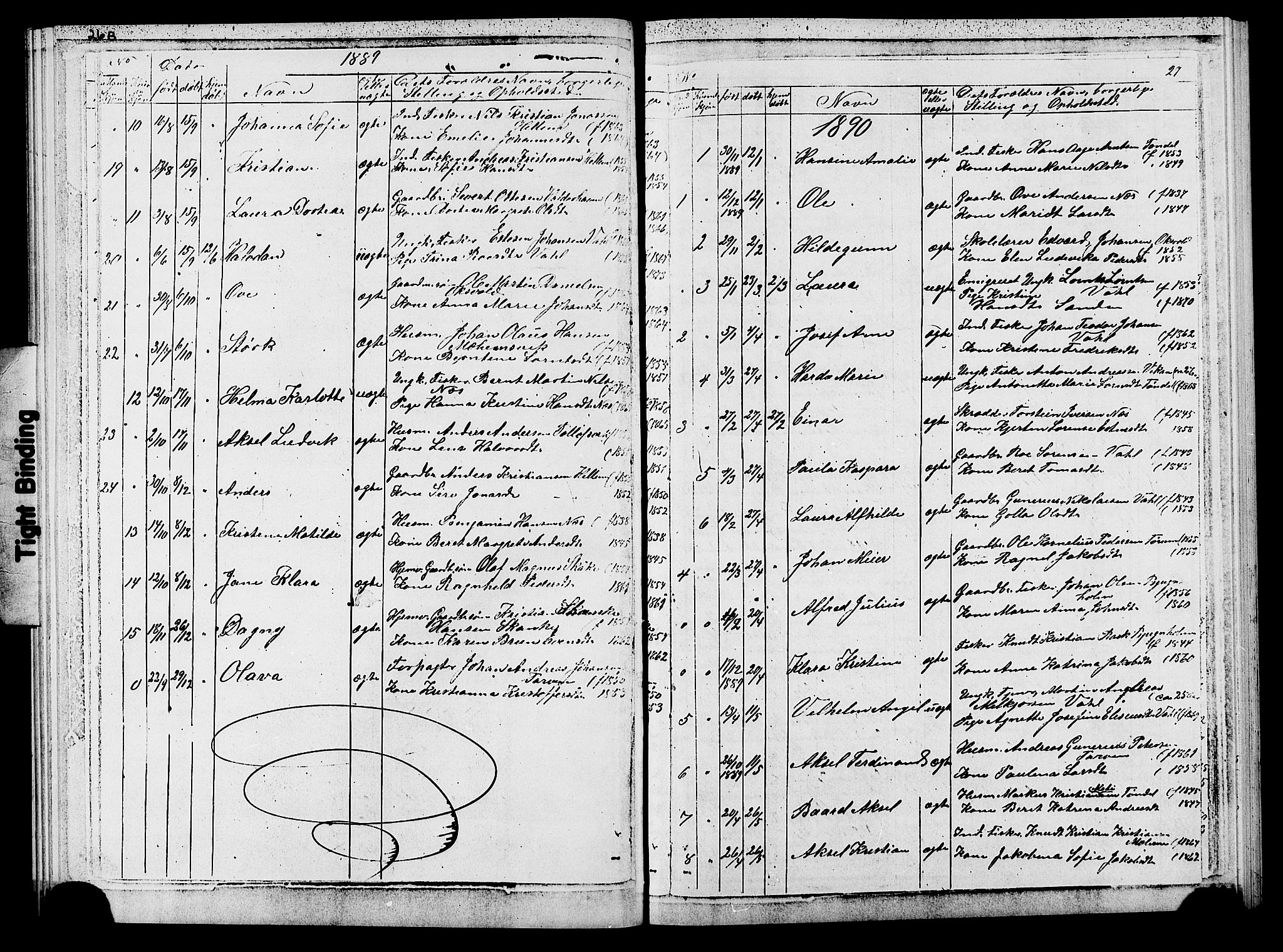 Ministerialprotokoller, klokkerbøker og fødselsregistre - Sør-Trøndelag, SAT/A-1456/652/L0653: Klokkerbok nr. 652C01, 1866-1910, s. 27