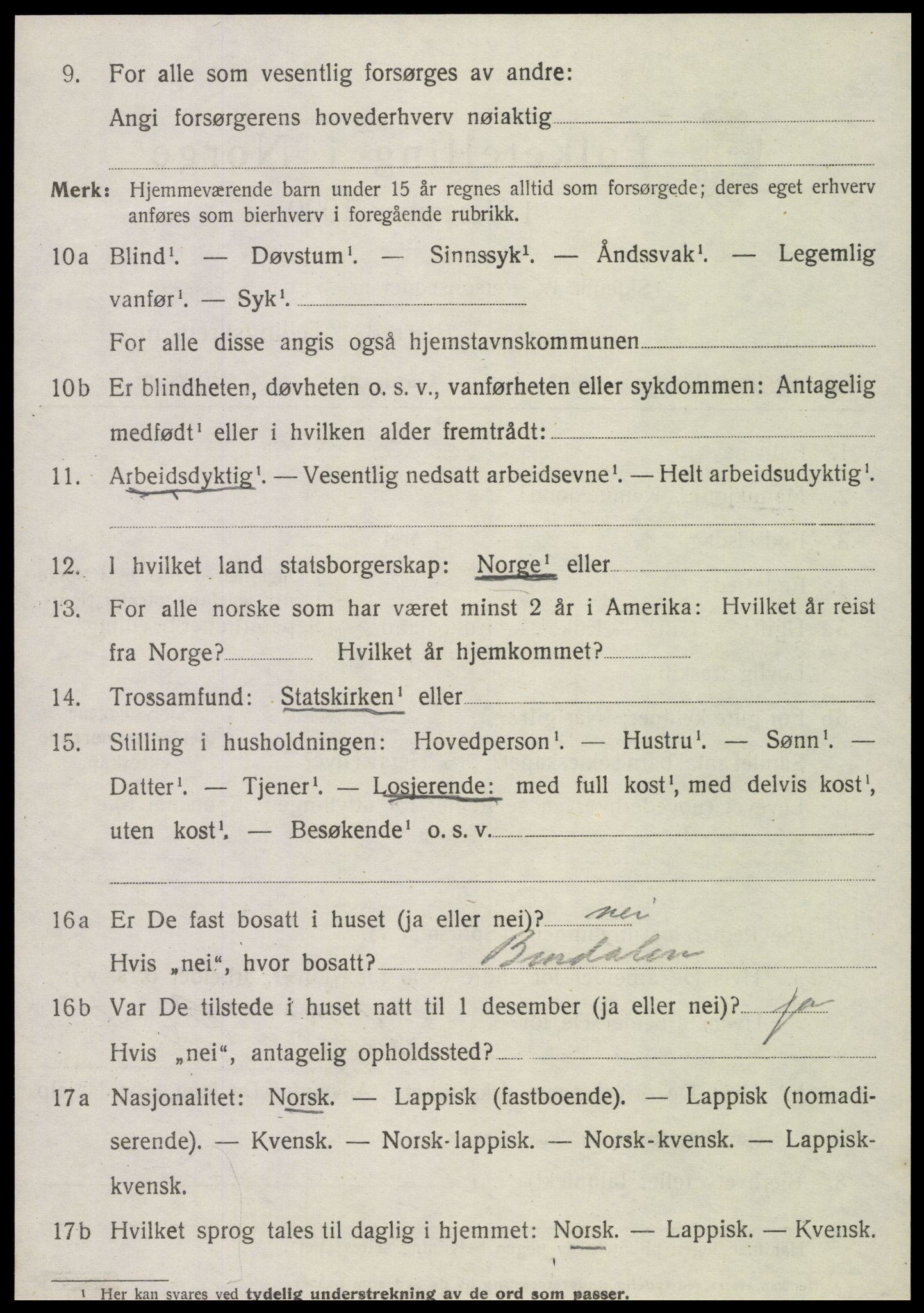 SAT, Folketelling 1920 for 1746 Klinga herred, 1920, s. 2116