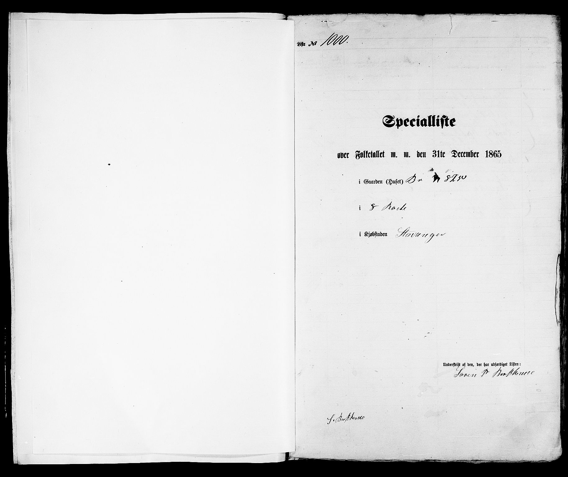 RA, Folketelling 1865 for 1103 Stavanger kjøpstad, 1865, s. 2022