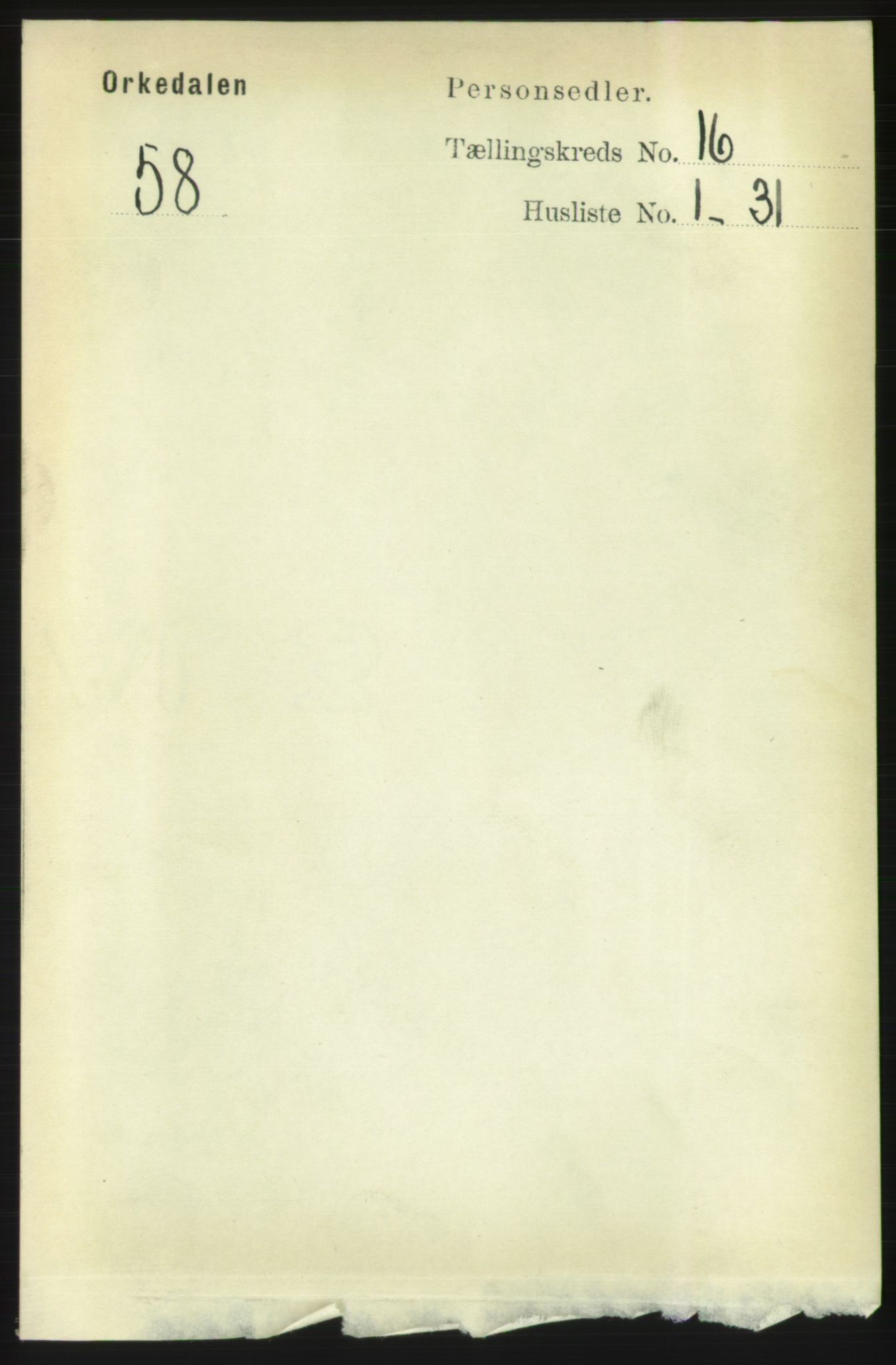 RA, Folketelling 1891 for 1638 Orkdal herred, 1891, s. 7150