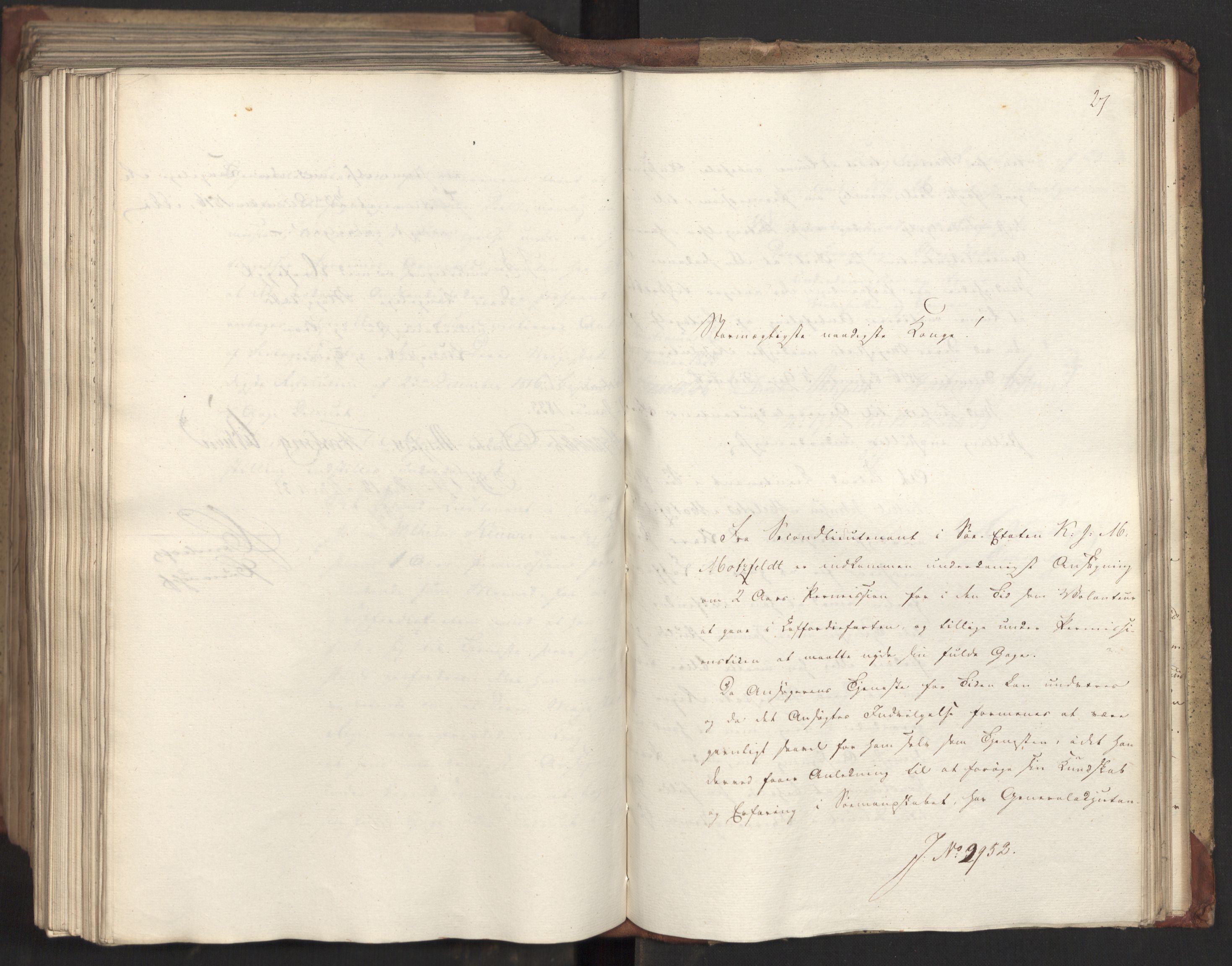 Statsrådsavdelingen i Stockholm, AV/RA-S-1003/D/Da/L0082: Regjeringsinnstillinger nr. 2858-2979, 1833, s. 543