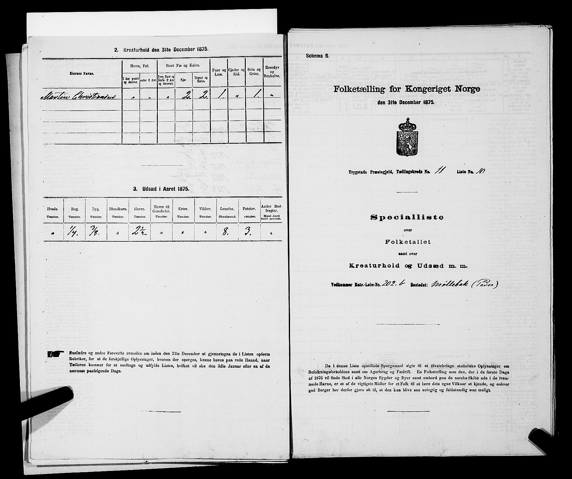 RA, Folketelling 1875 for 0122P Trøgstad prestegjeld, 1875, s. 1223