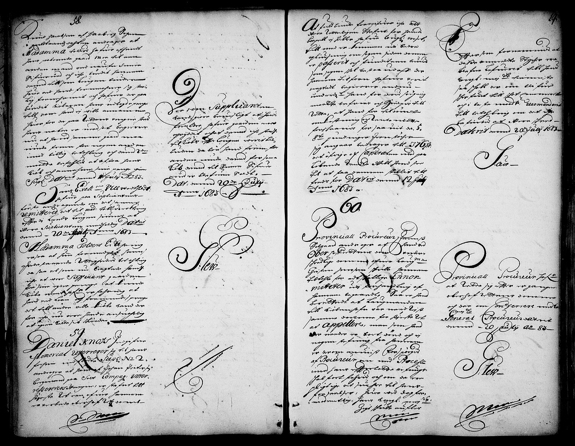 Stattholderembetet 1572-1771, AV/RA-EA-2870/Ad/L0004: Supplikasjons- og resolusjonsprotokoll, 1683-1691, s. 17b-18a