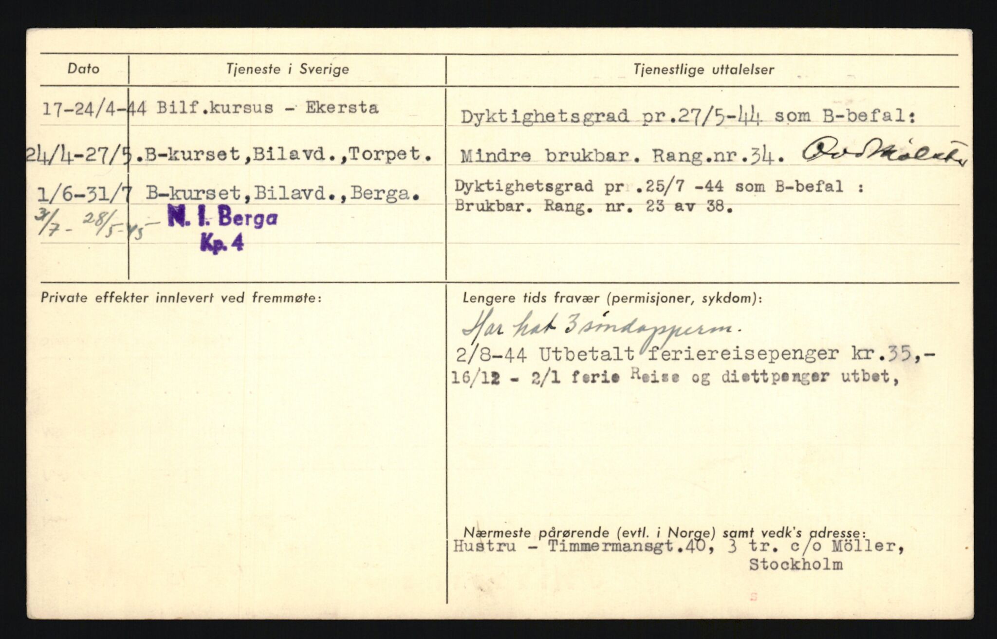 Forsvaret, Sør-Hålogaland landforsvar, AV/RA-RAFA-2552/P/Pa/L0302: Personellmapper for slettet personell, yrkesbefal og vernepliktig befal, født 1913-1916, 1932-1976, s. 48