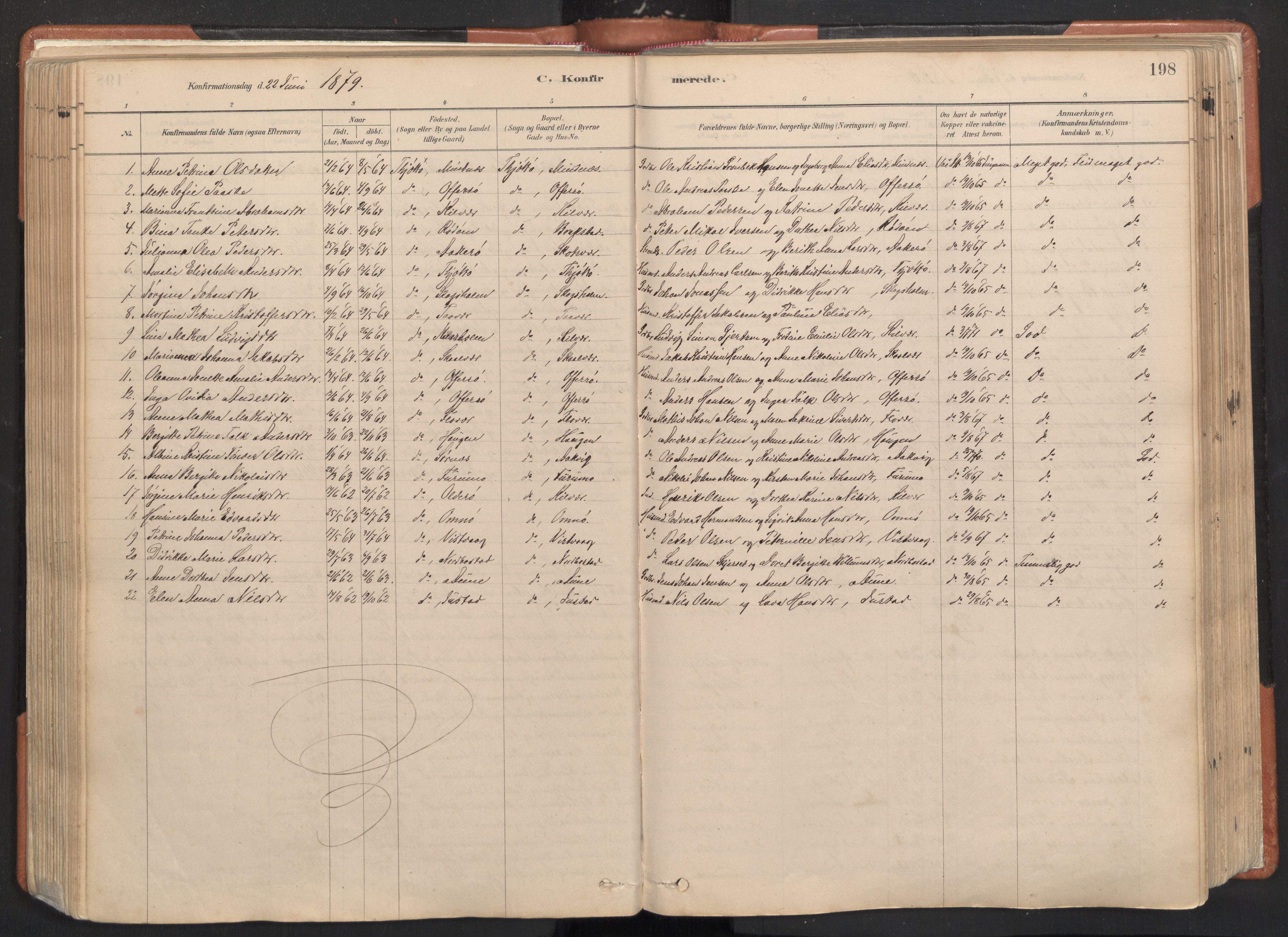 Ministerialprotokoller, klokkerbøker og fødselsregistre - Nordland, AV/SAT-A-1459/817/L0264: Ministerialbok nr. 817A04, 1878-1907, s. 198