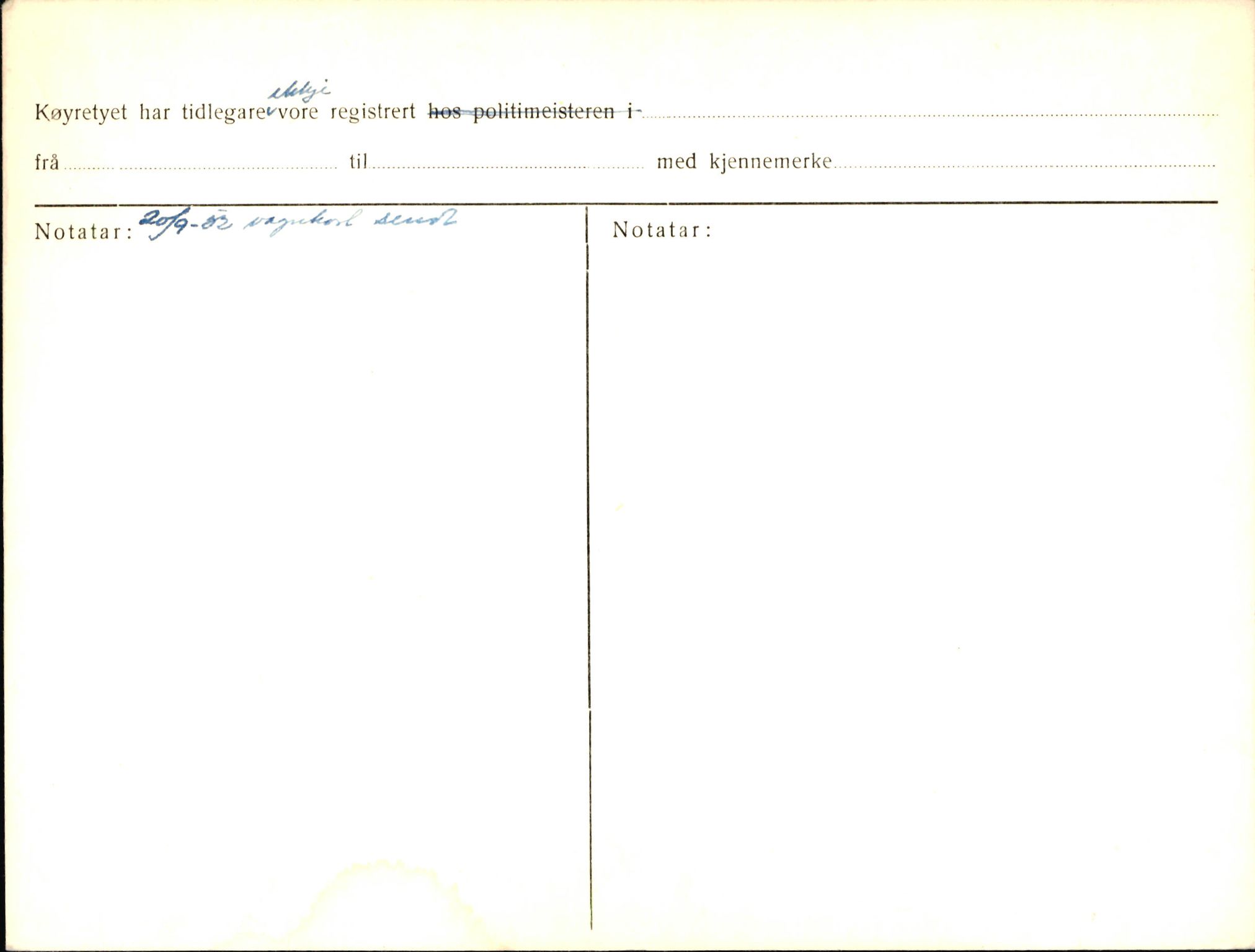 Statens vegvesen, Sogn og Fjordane vegkontor, AV/SAB-A-5301/4/F/L0003: Registerkort utmeldte Fjordane S1000-2499, 1930-1961, s. 149