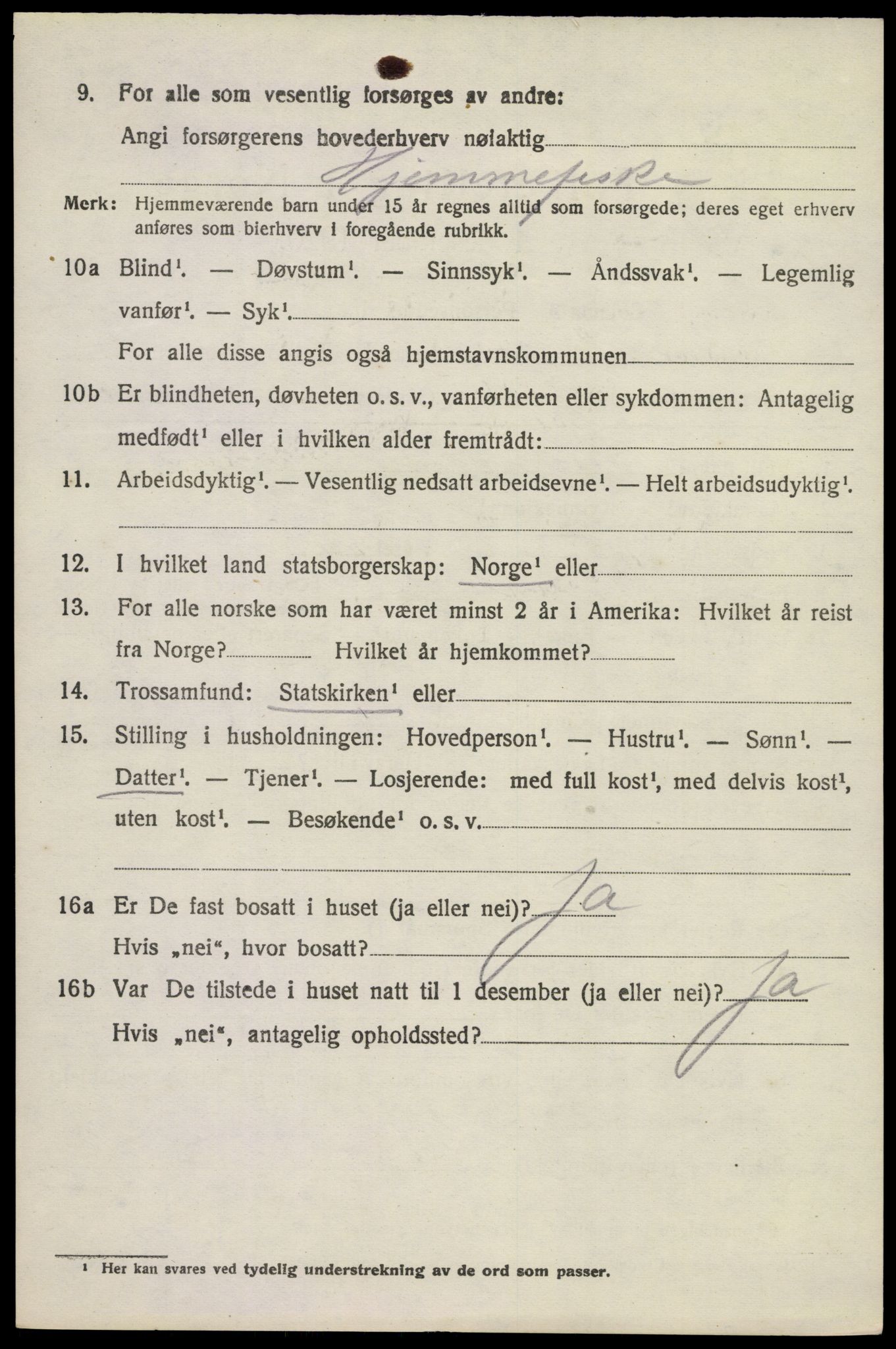 SAKO, Folketelling 1920 for 0726 Brunlanes herred, 1920, s. 9716